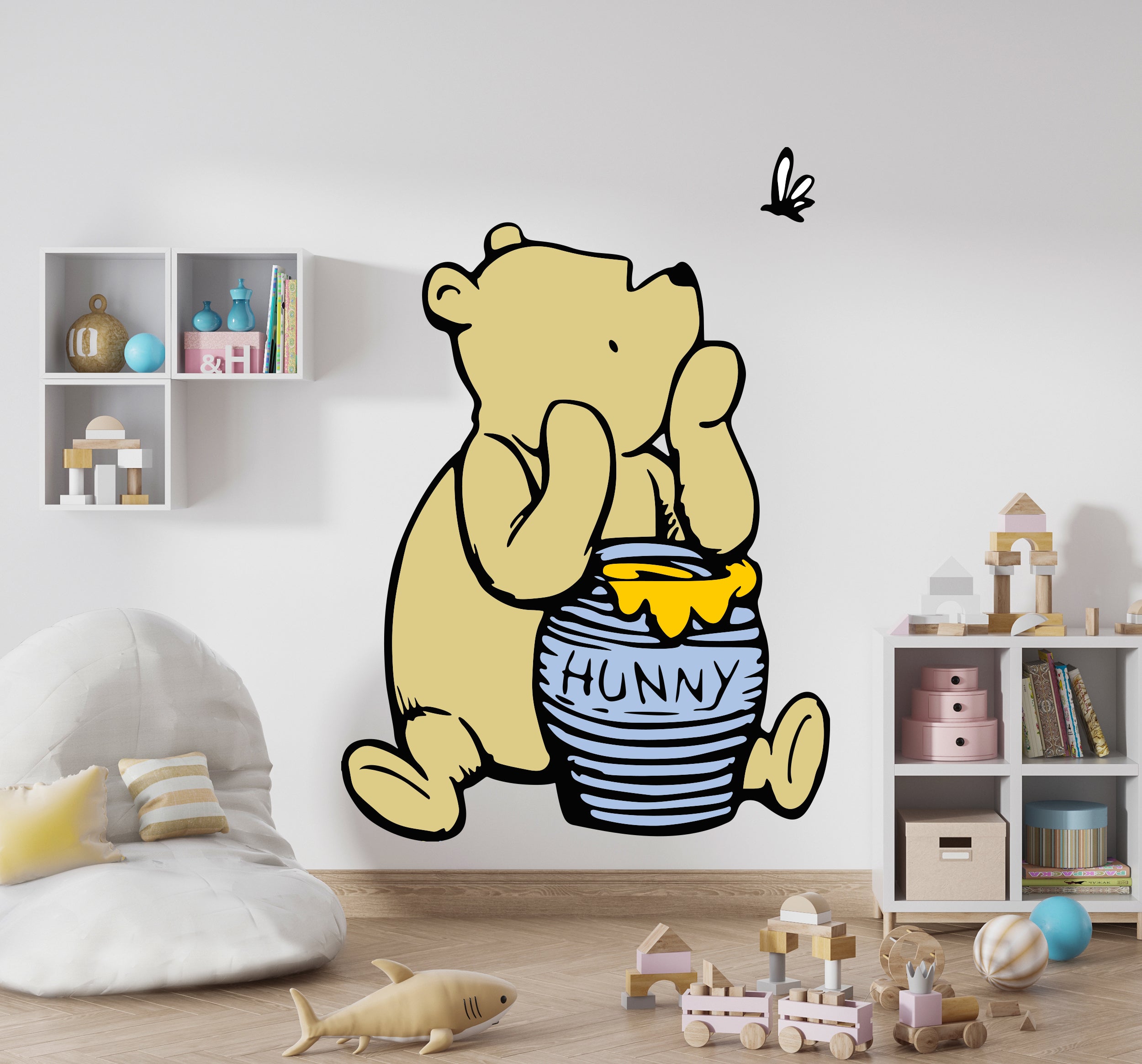 Classic Winnie The Pooh Wall Decal Wall Sticker Kids Room Wall Art Mural WTP17