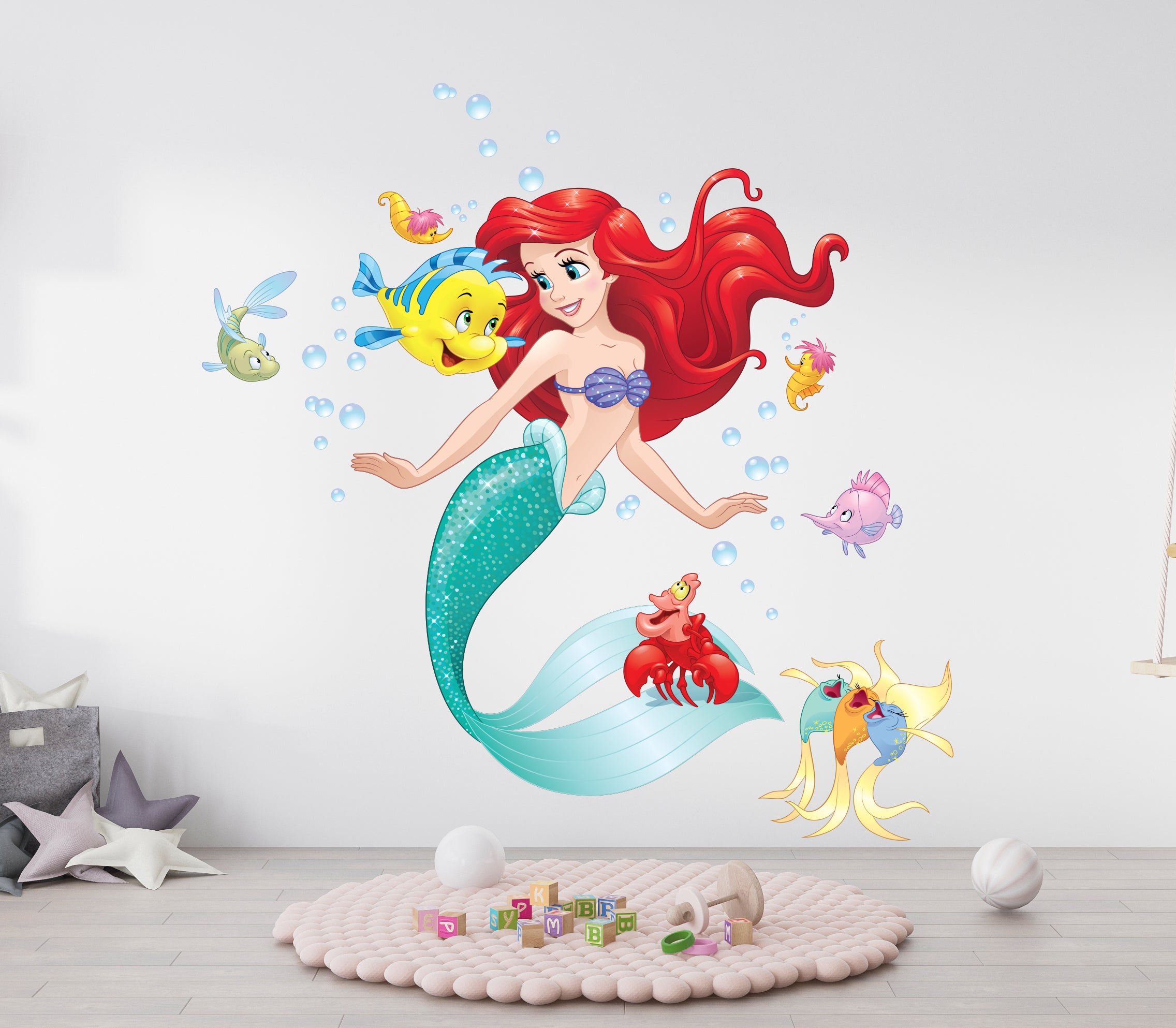 Ariel Disney Princess Wall Decal Wall Sticker Kids Room Wall Art AR13