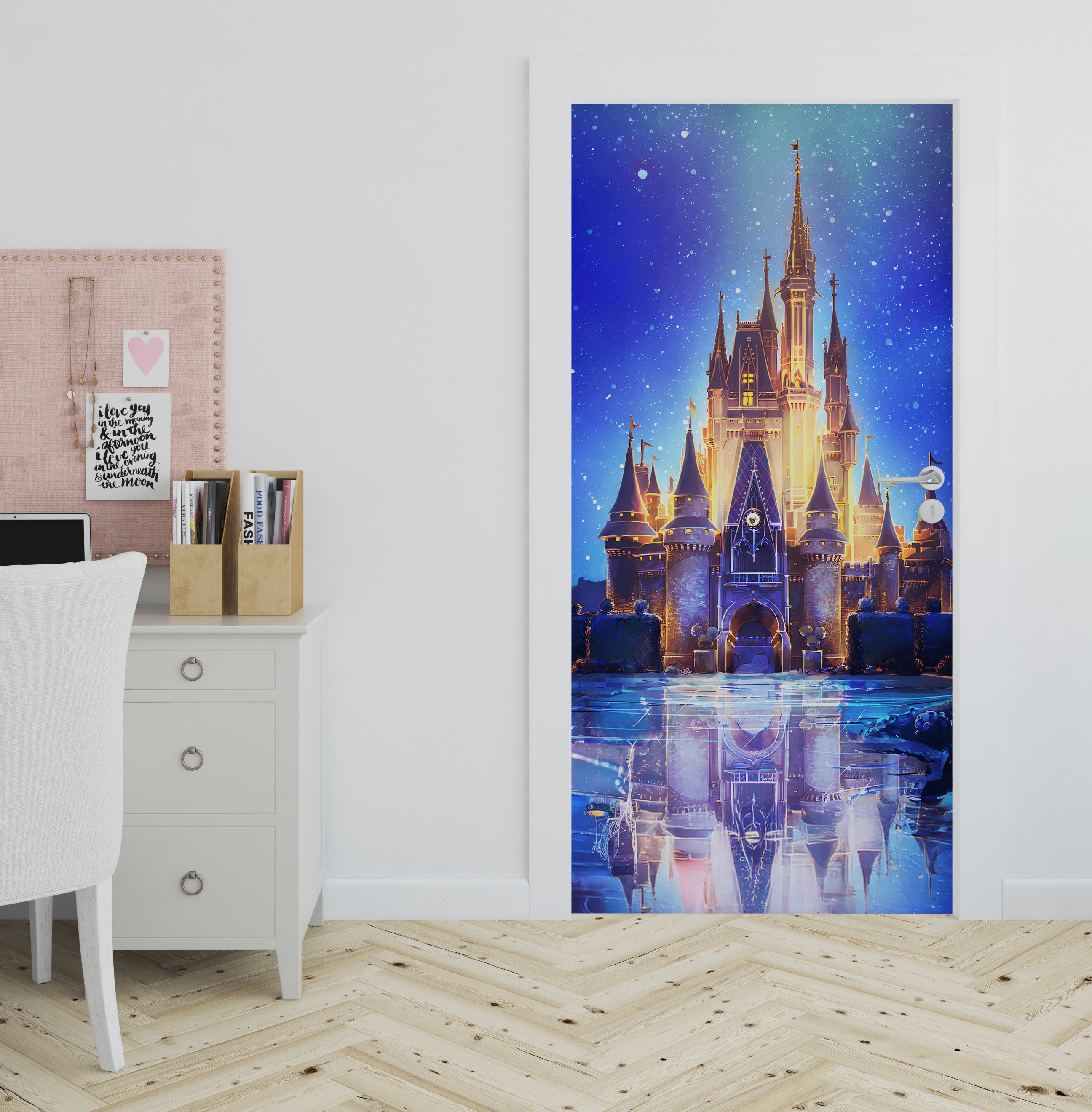Disney Castle DOOR Wallpaper Mural Decal Removable Sticker DSP22