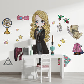 Luna Lovegood Harry Potter Wall Decal Wall Sticker Kids Room Wall Art Wizard Decor
