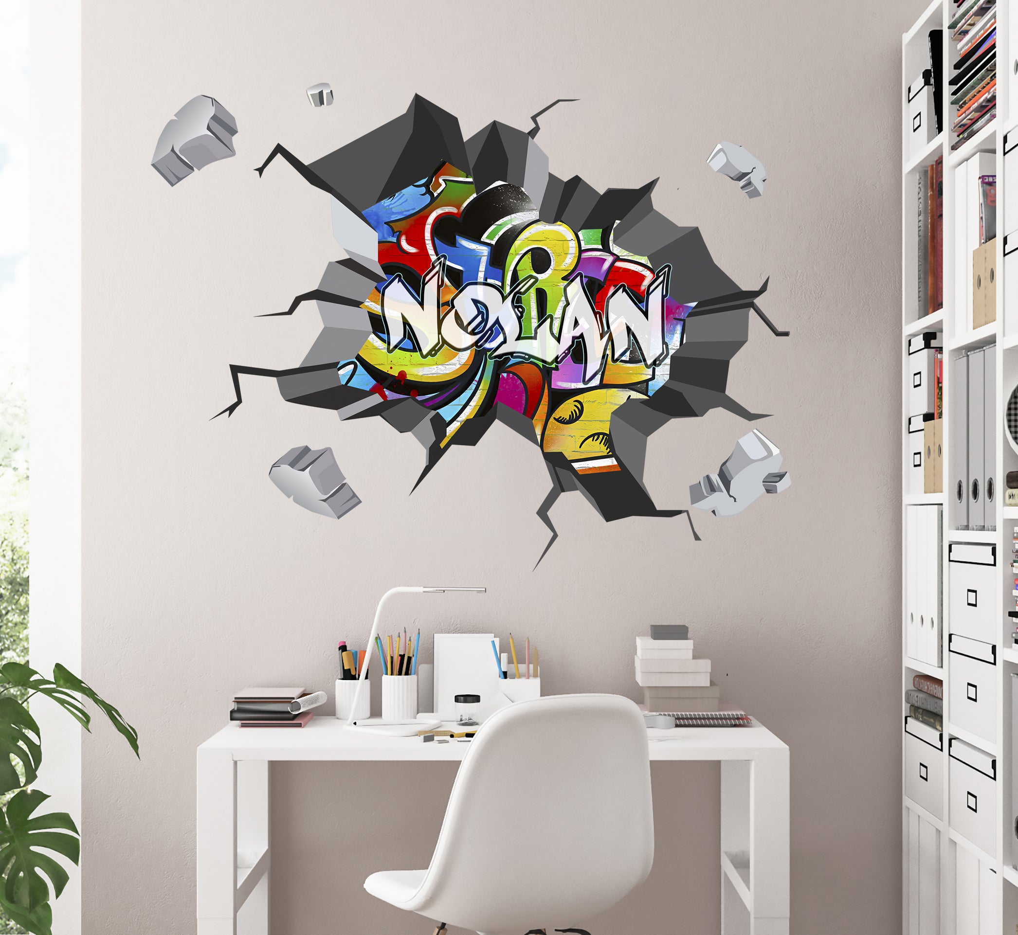 Graffiti 3D Explosion Wall Art Sticker Decal Home Decor Mural OR34