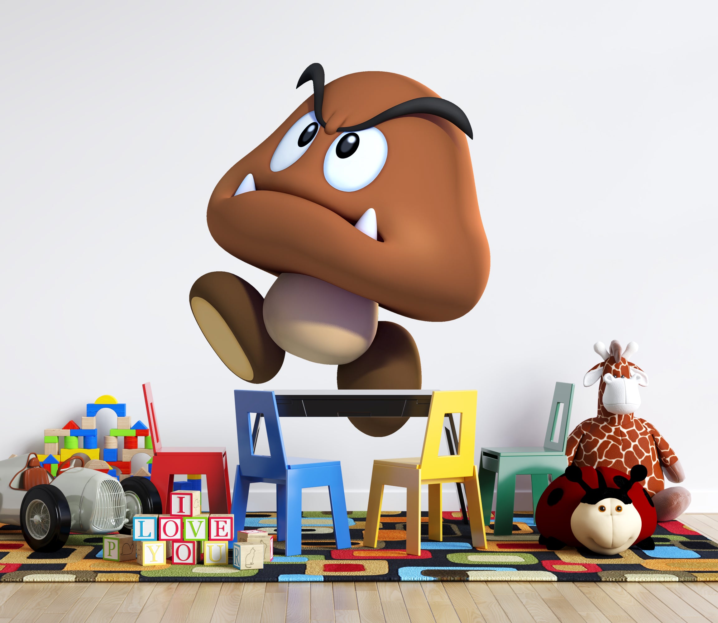 Goomba Super Mario Wall Decal Removable Sticker Kids Room Wall Art Mural SMR39