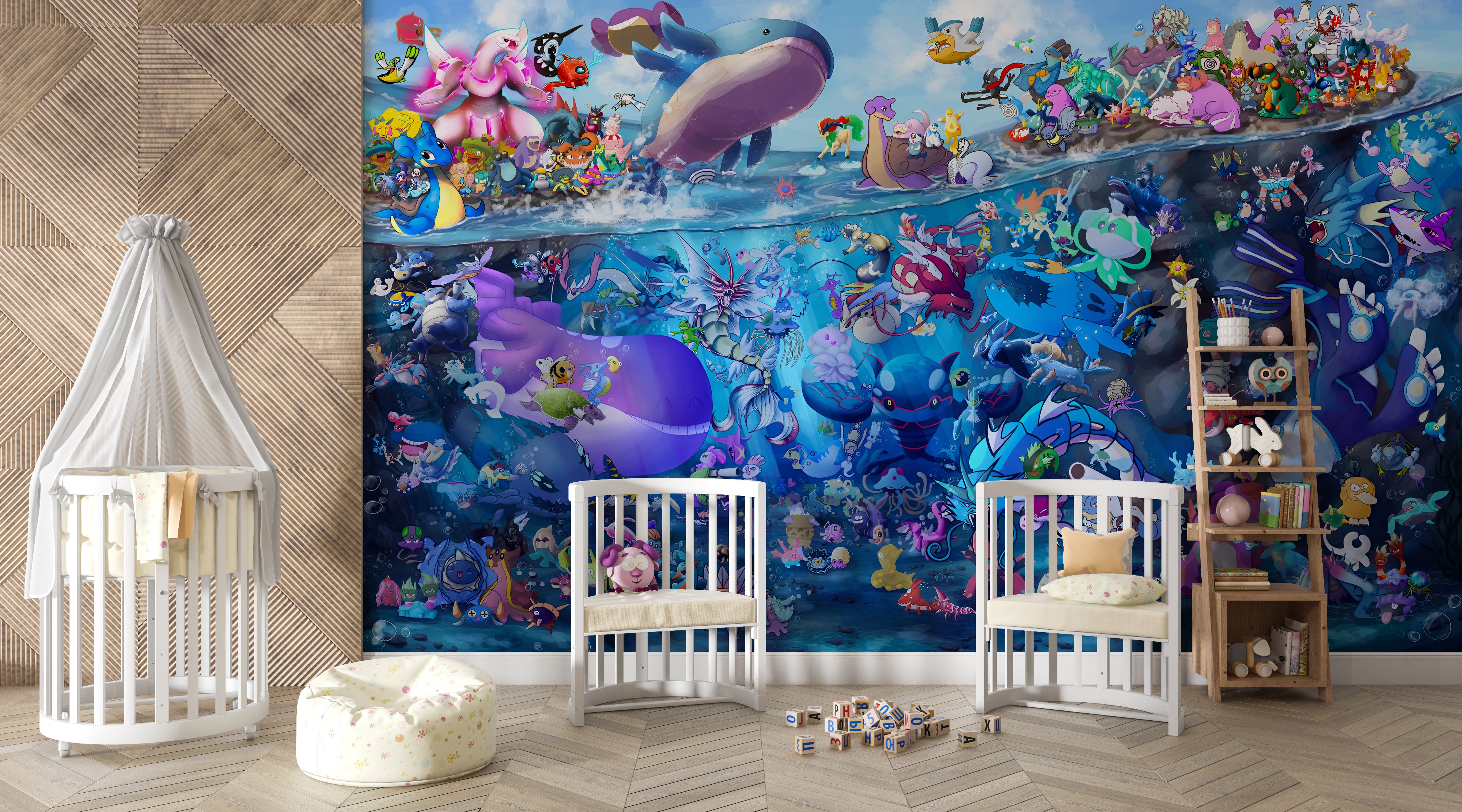 Pokemon Self-Adhesive Wallpaper Mural Home Wall Art Decor WP54