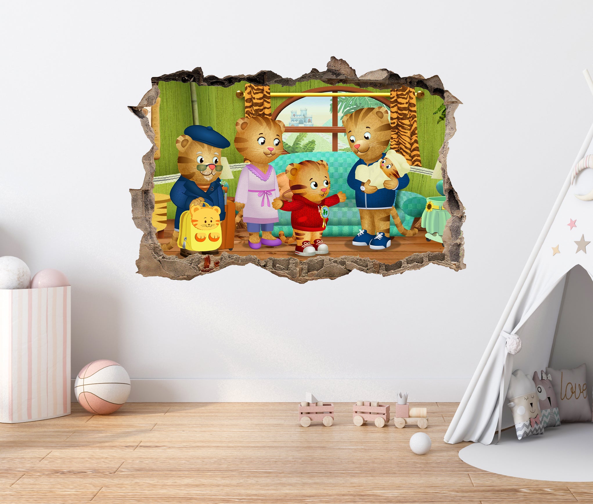 Daniel Tiger's Neighborhood Wall Decal Removable Sticker Wall Art DT03