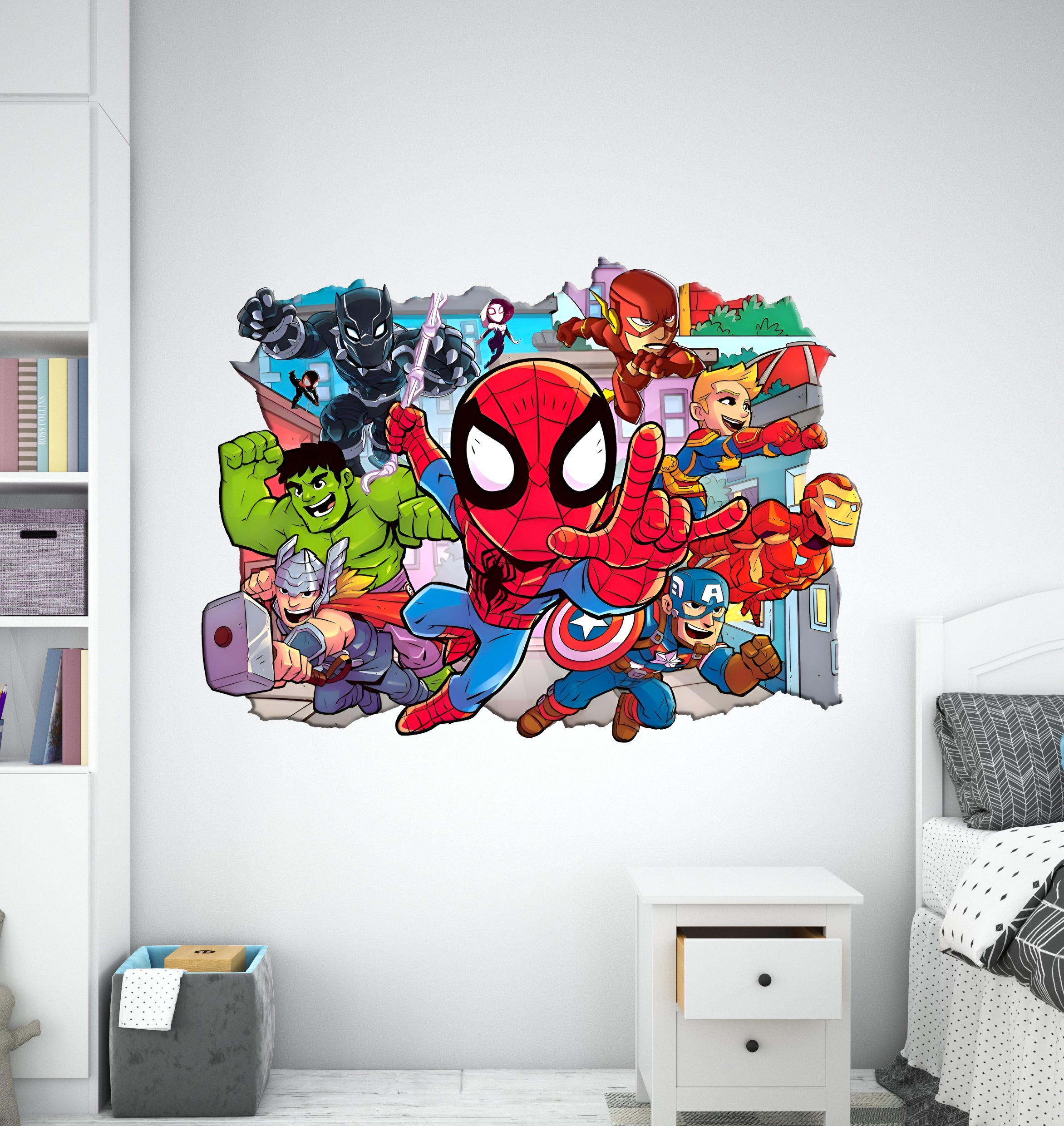 FORTNITE 3D Smashed Hole Illusion Sticker mural autocollant J1500