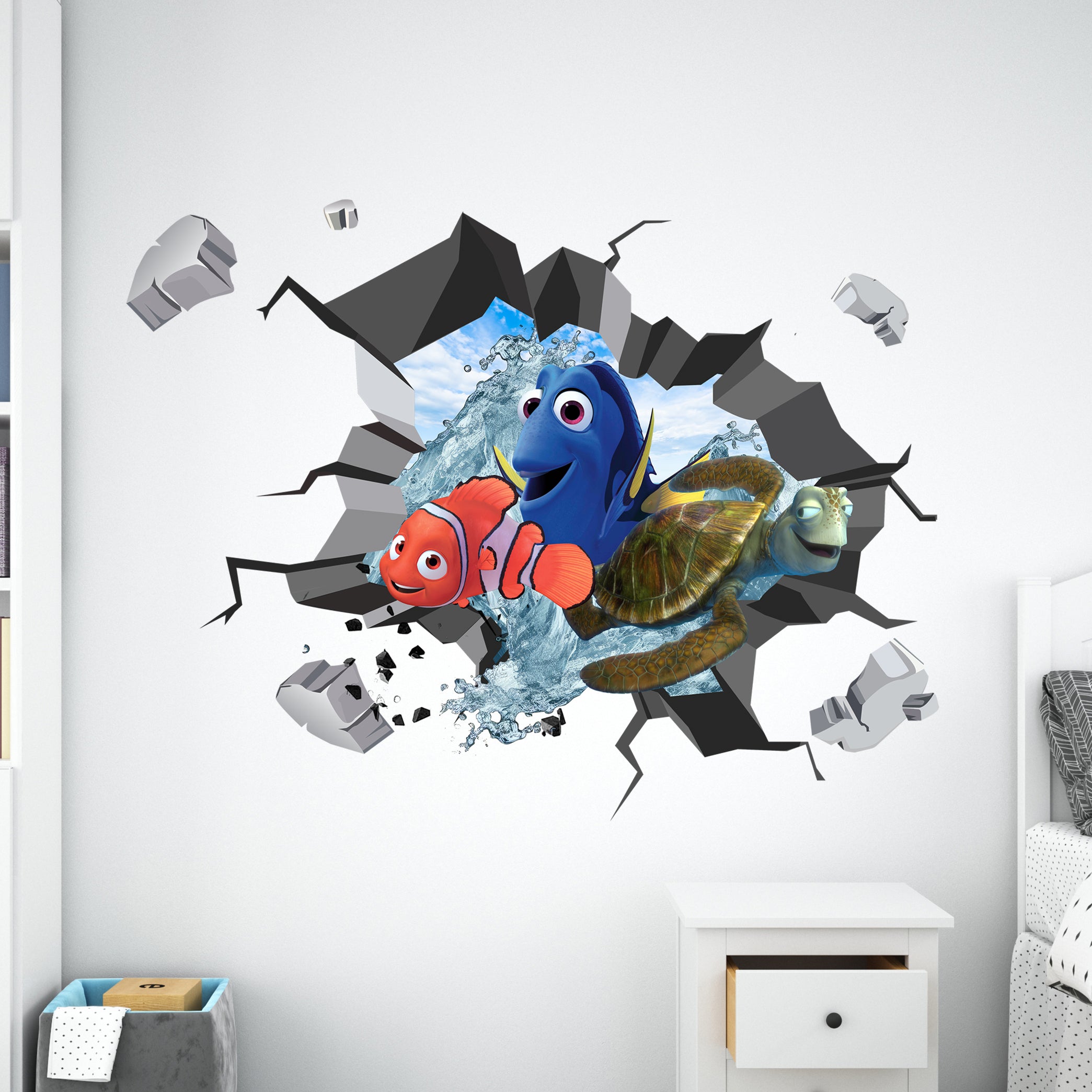 Finding Nemo Disney 3D Explosion Wall Sticker Decal Decor Mural Art FN02