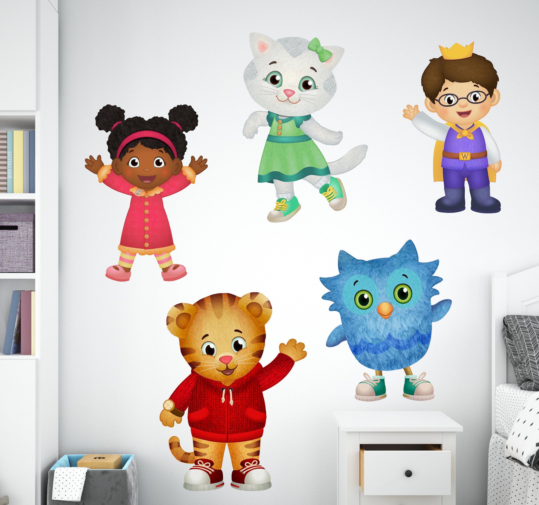 Daniel Tiger's Neighborhood 5 Characters Set Wall Sticker Decal Kids Decor Art DT01