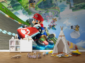 Super Mario Bros Self-Adhesive Wallpaper Mural Home Wall Art Decor WP17
