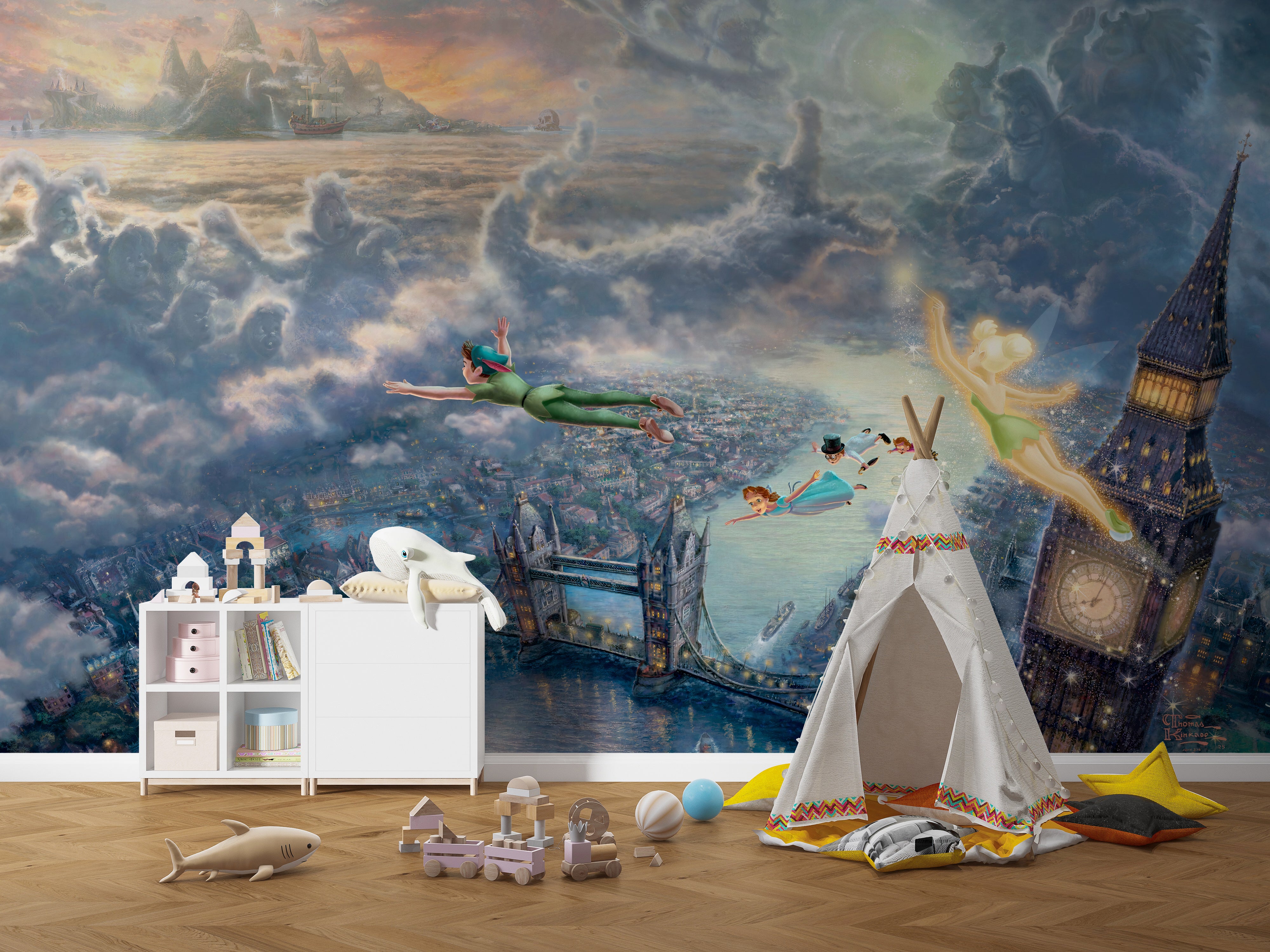 Peter Pan Self-Adhesive Wallpaper Mural Home Wall Art Decor WP35