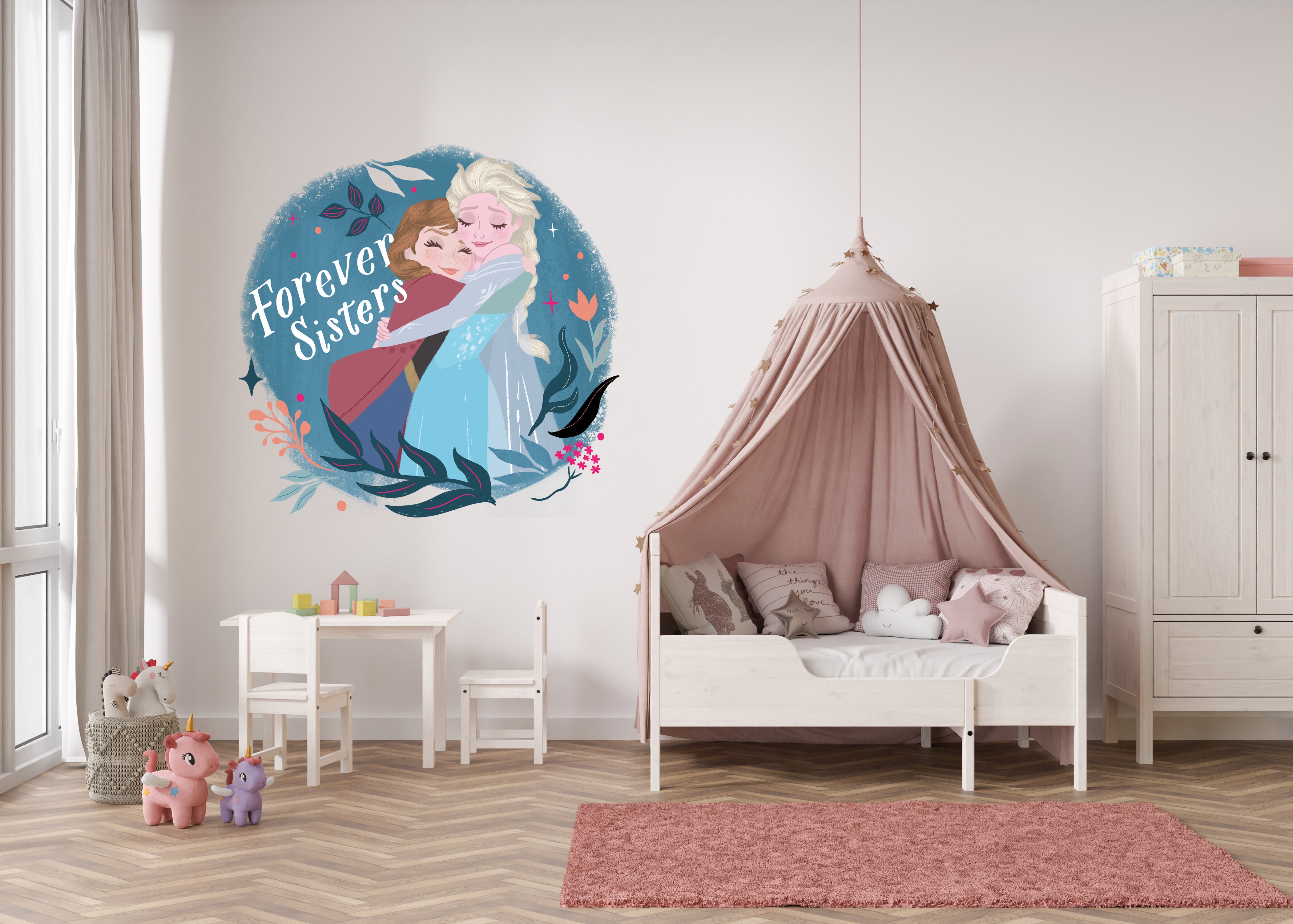 Frozen Elsa Anna Disney Princess Decal Wall Sticker Home Decor Art Mural Kids