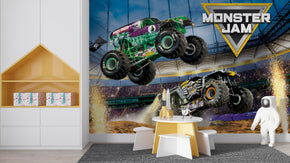 Monster Jam Self-Adhesive Removable Wallpaper Mural Home Wall Art Decor WP36