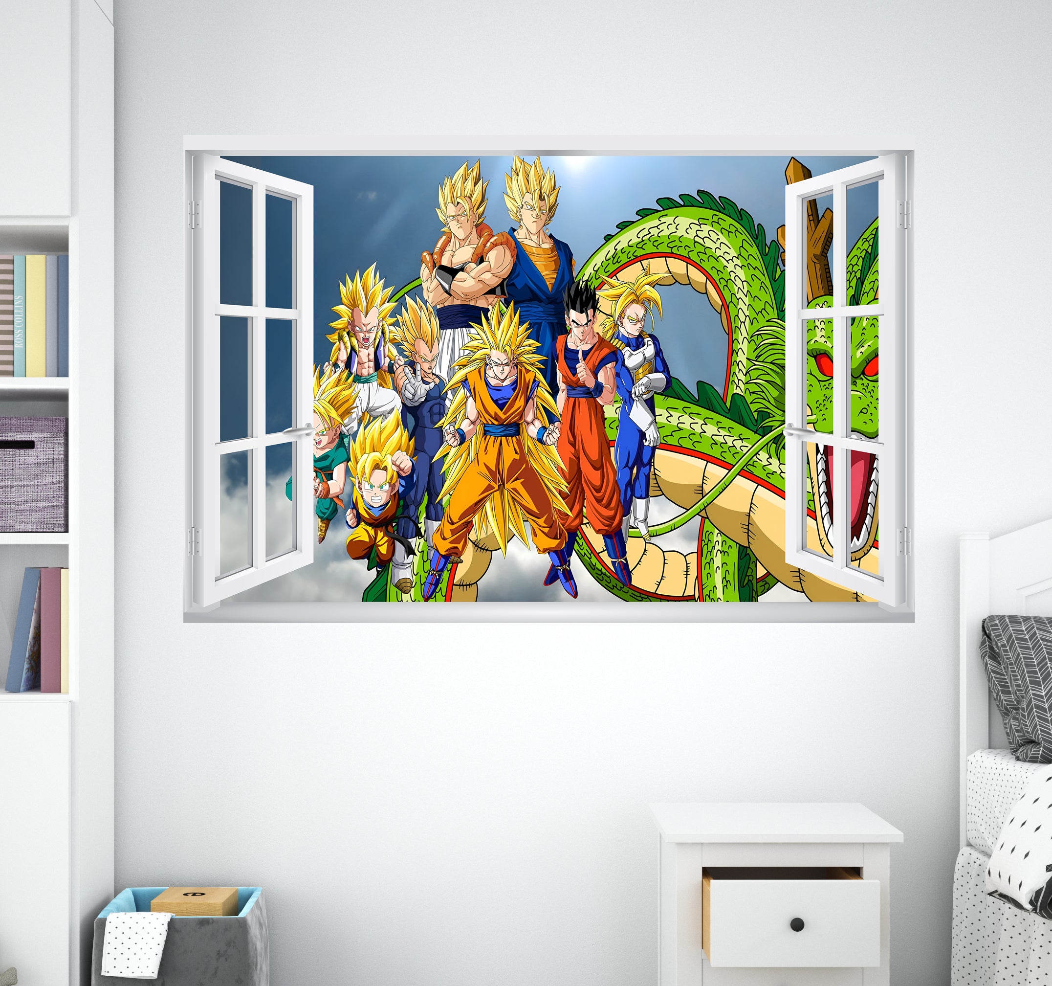 Dragon Ball Z 3D Window Wall Sticker Removable Decal Home Decor Mural Wall Art GMD28