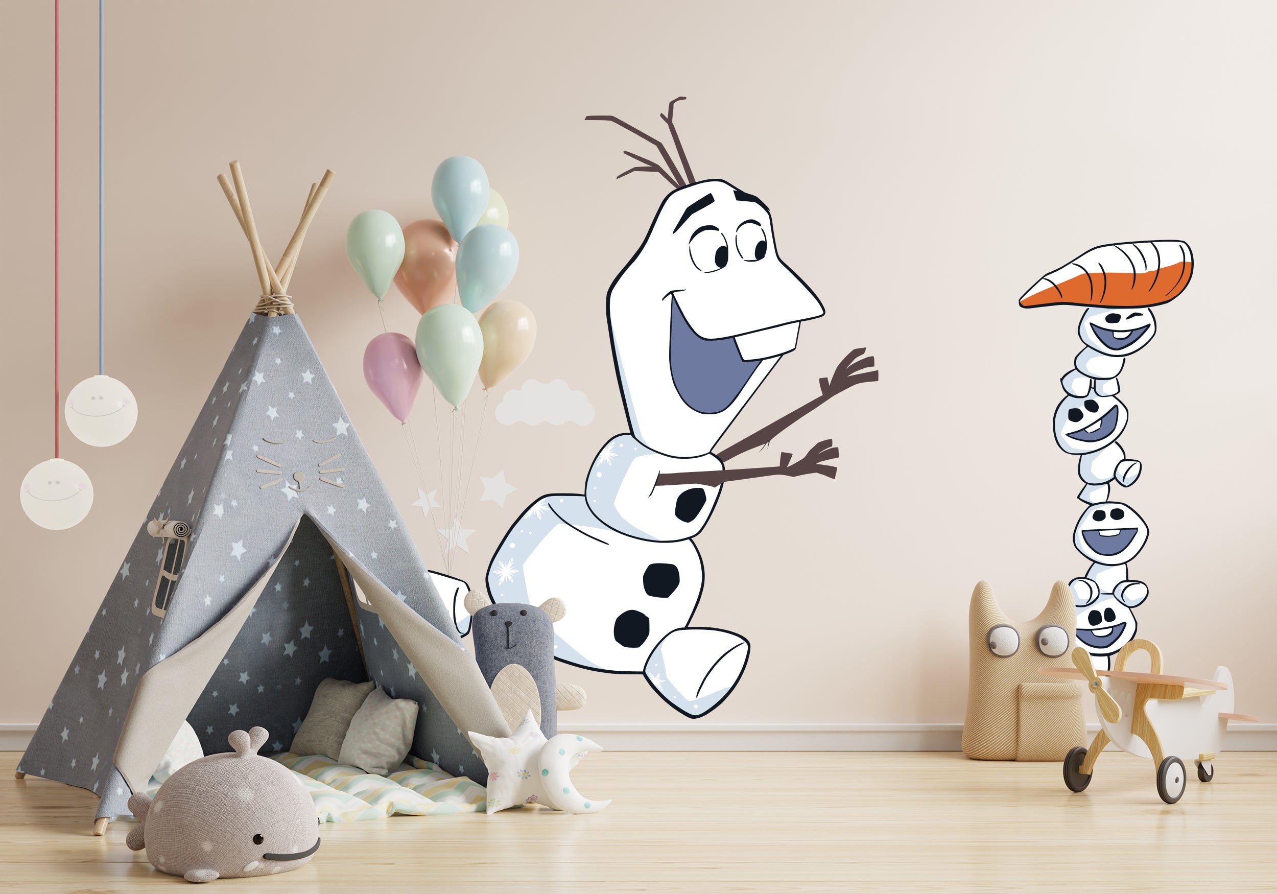 Olaf Frozen Disney Princess 3D Wall Sticker Decal Home Decor Wall Art
