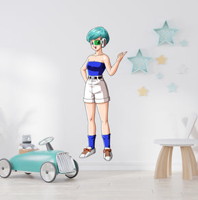 Bulma Dragon Ball Z Wall Decal Removable Sticker Kids Room Wall Art Mural GMD35