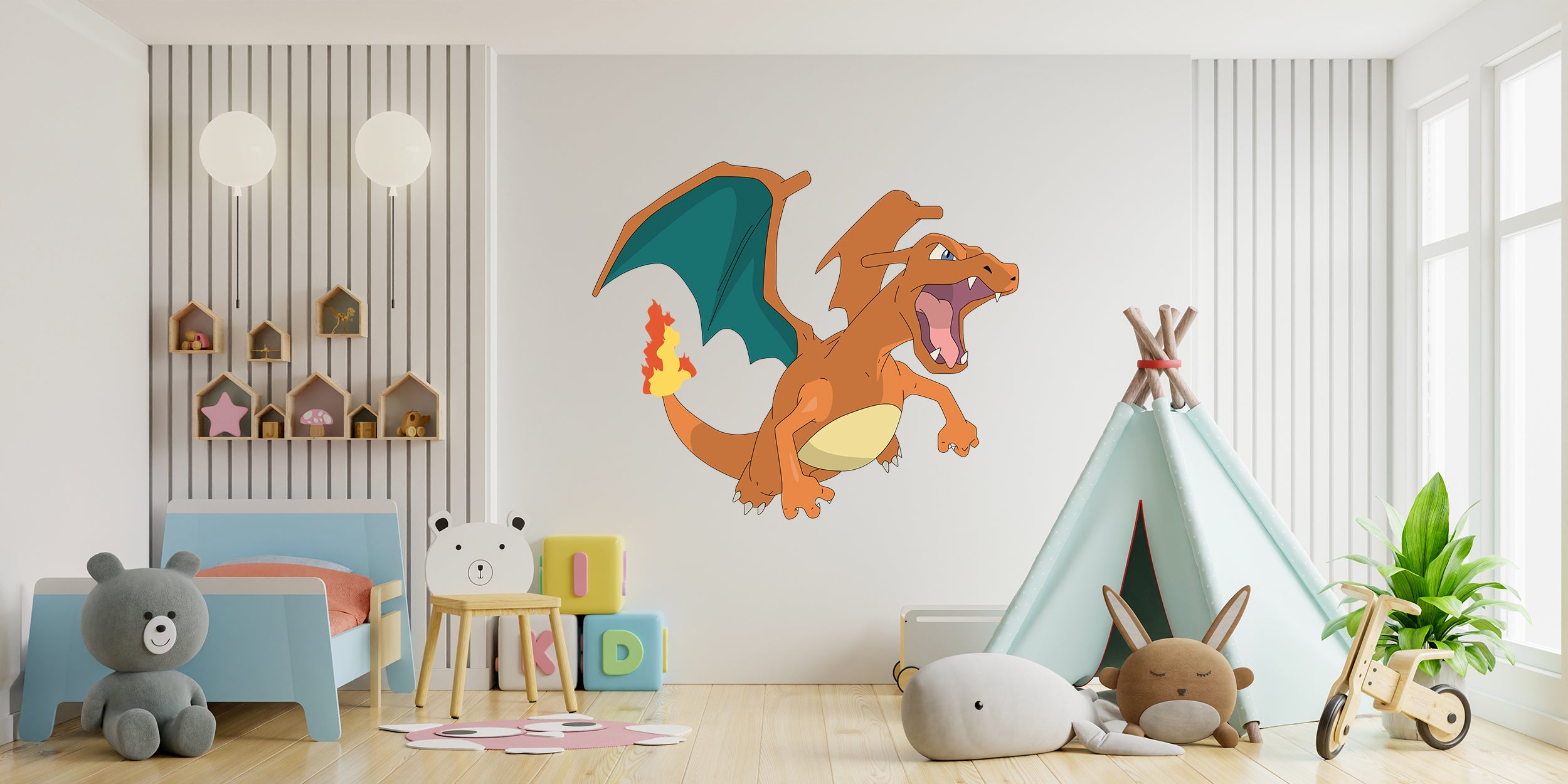 Charizard Pokemon 3D Wall Sticker Decal Home Decor Wall Art