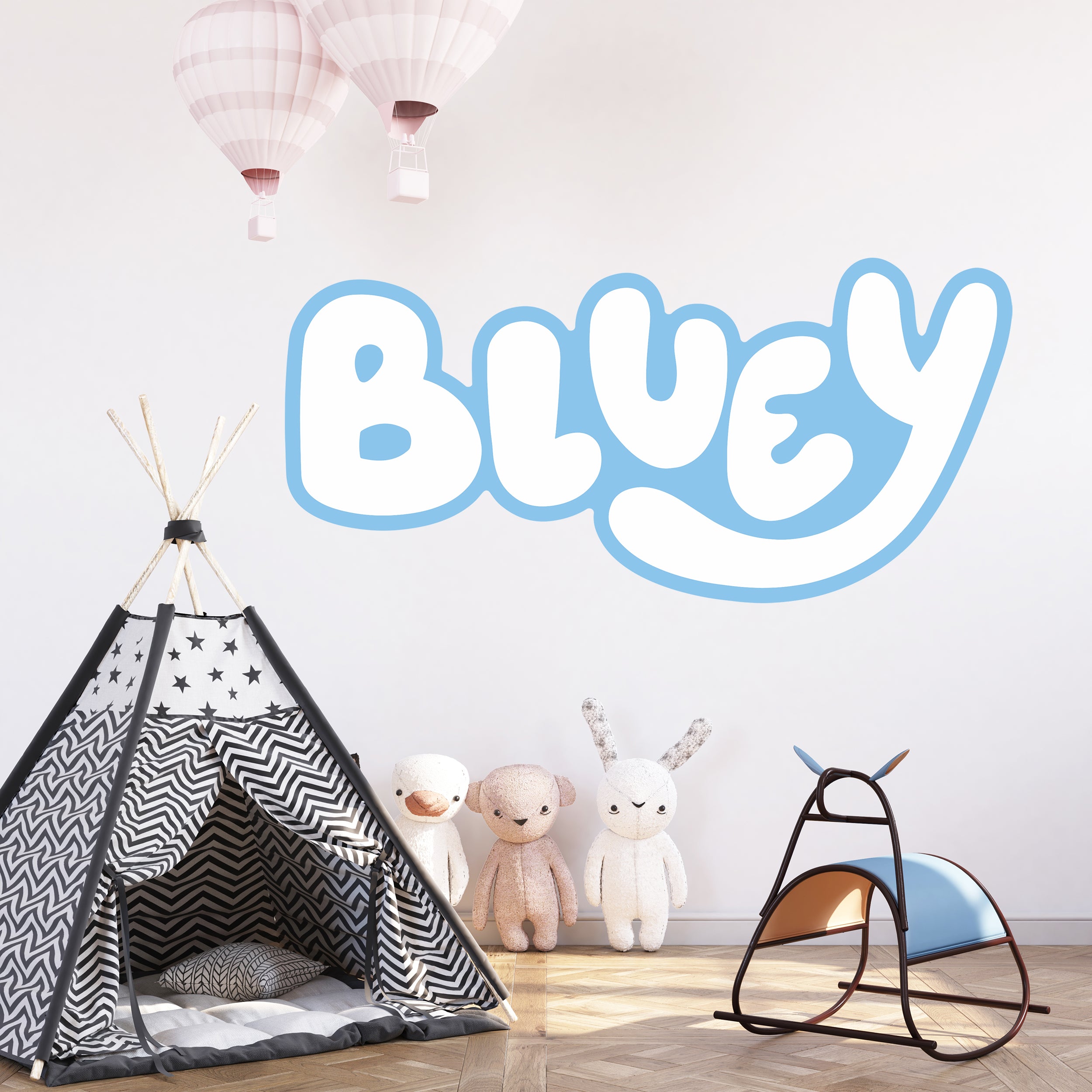Bluey Logo 3D Wall Sticker Decal Home Decor Wall Art
