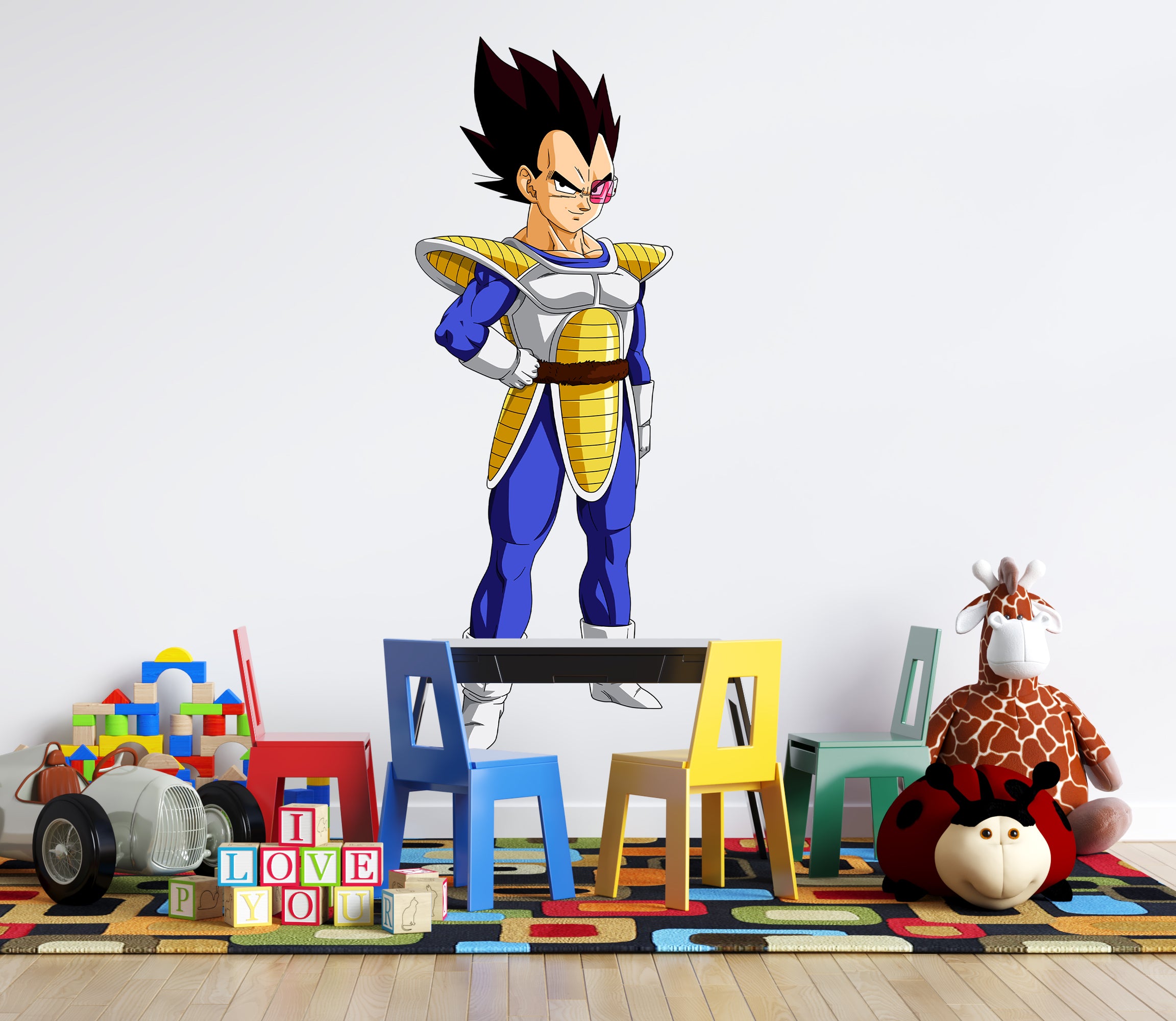 Vegeta Dragon Ball Z Wall Decal Removable Sticker Kids Room Wall Art Mural GMD48