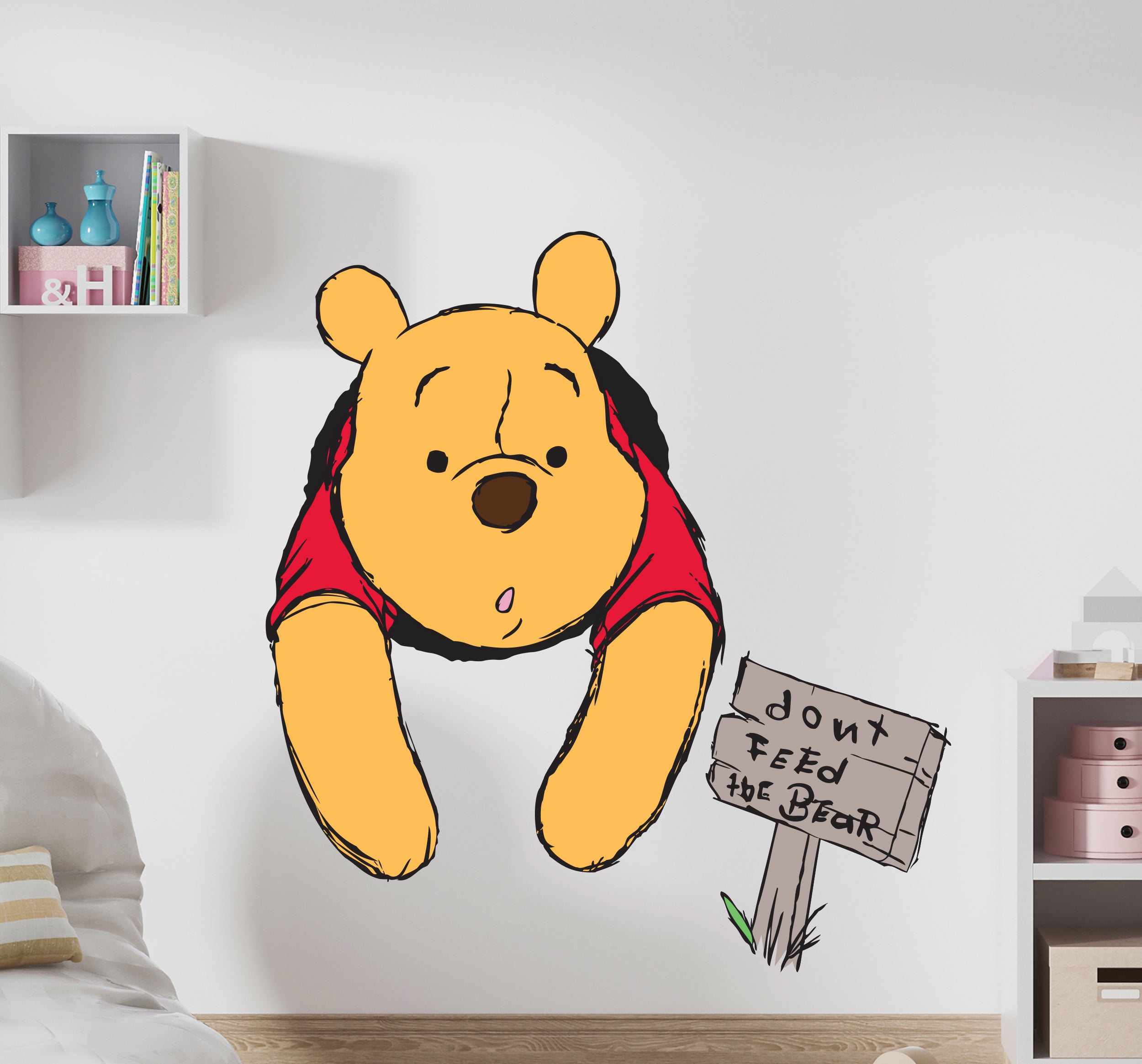 Winnie The Pooh Stuck! Wall Decal Wall Sticker Kids Room Wall Art Mural WTP20