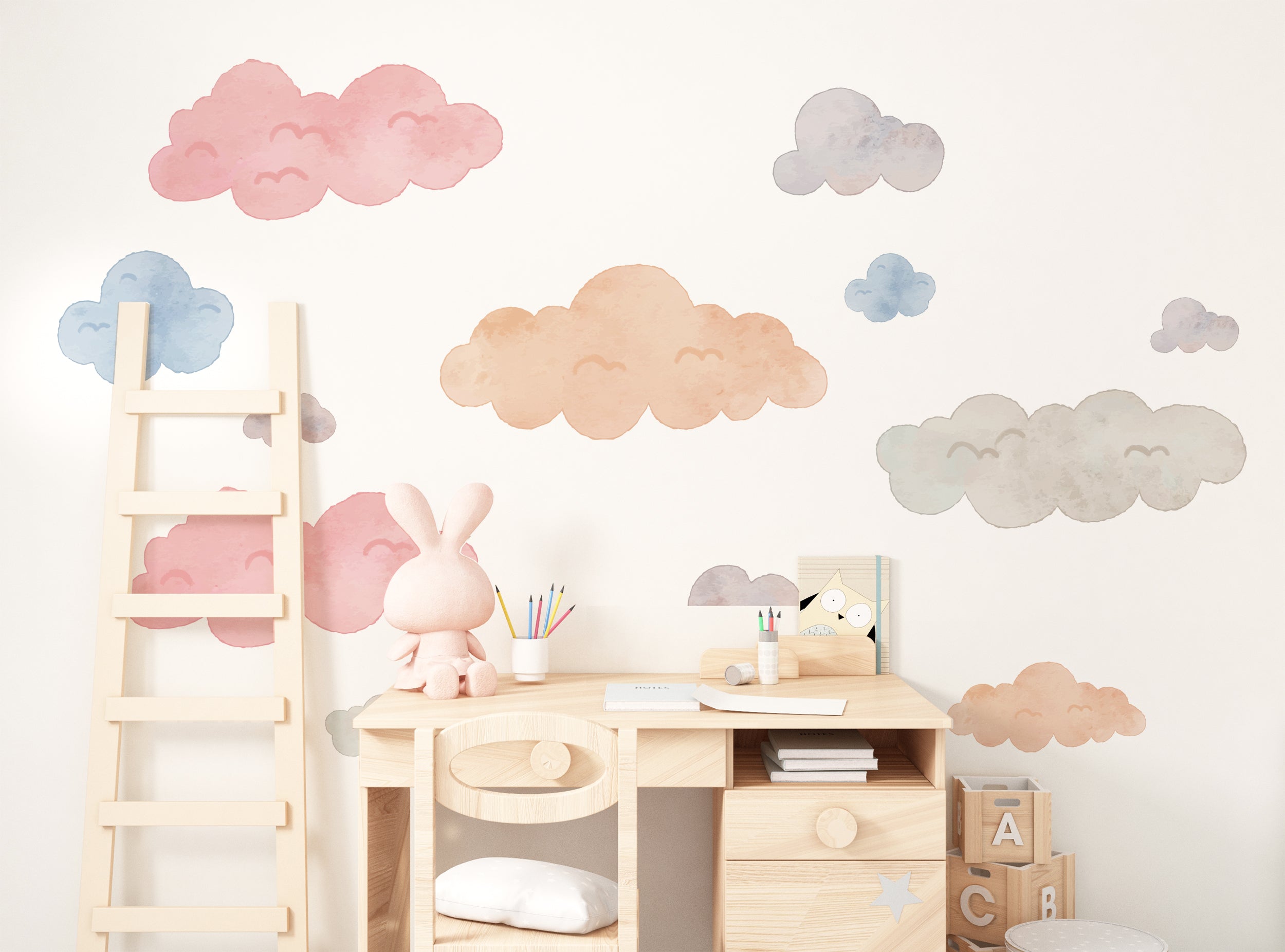 Clouds Wall Decal Kids Room Nursery Wall Art Decor