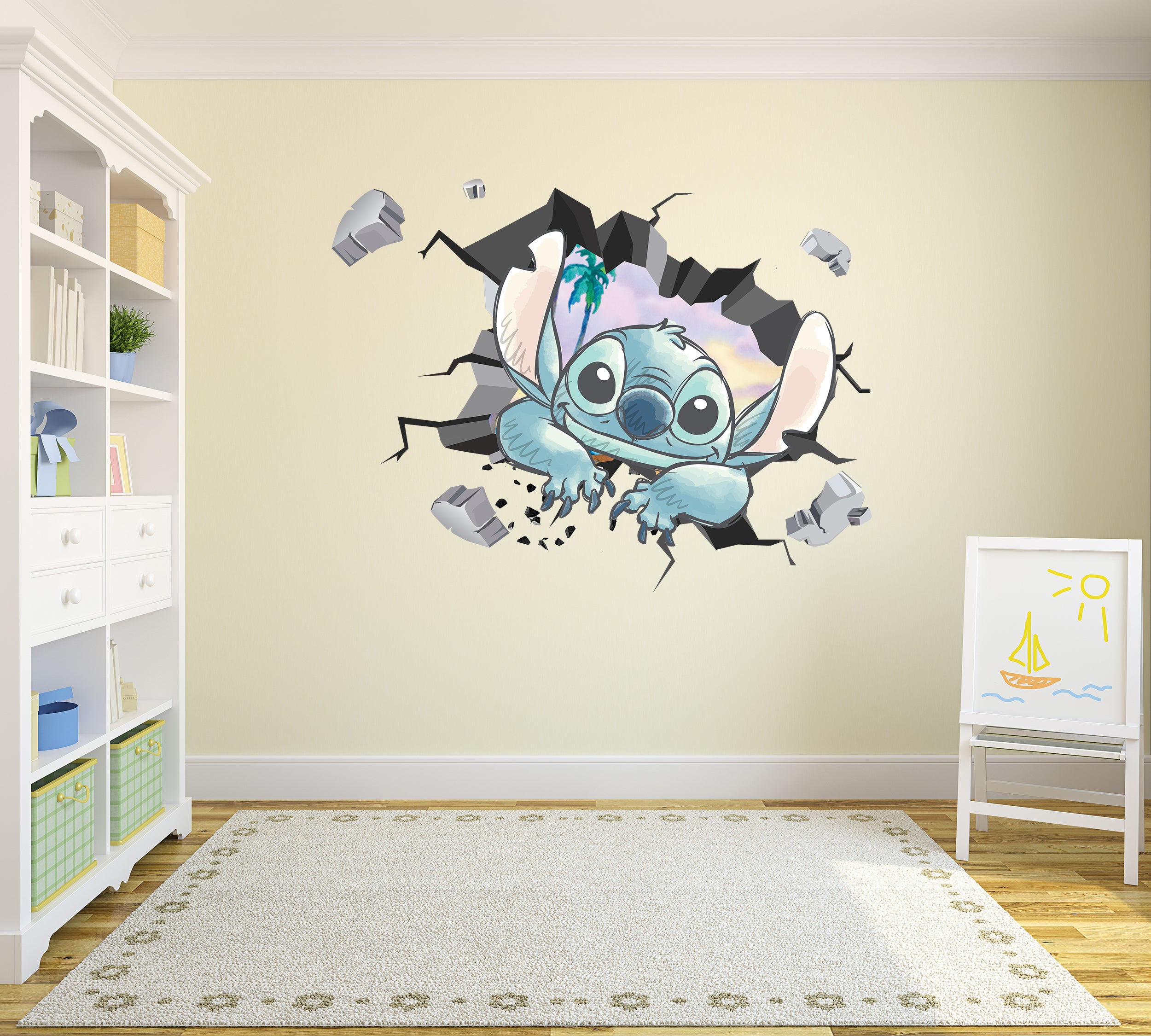 Stitch Popular Room Decorations Removable Vinyl Wall Stickers Decal Home Decor Art Mural Kids Toddlers Room