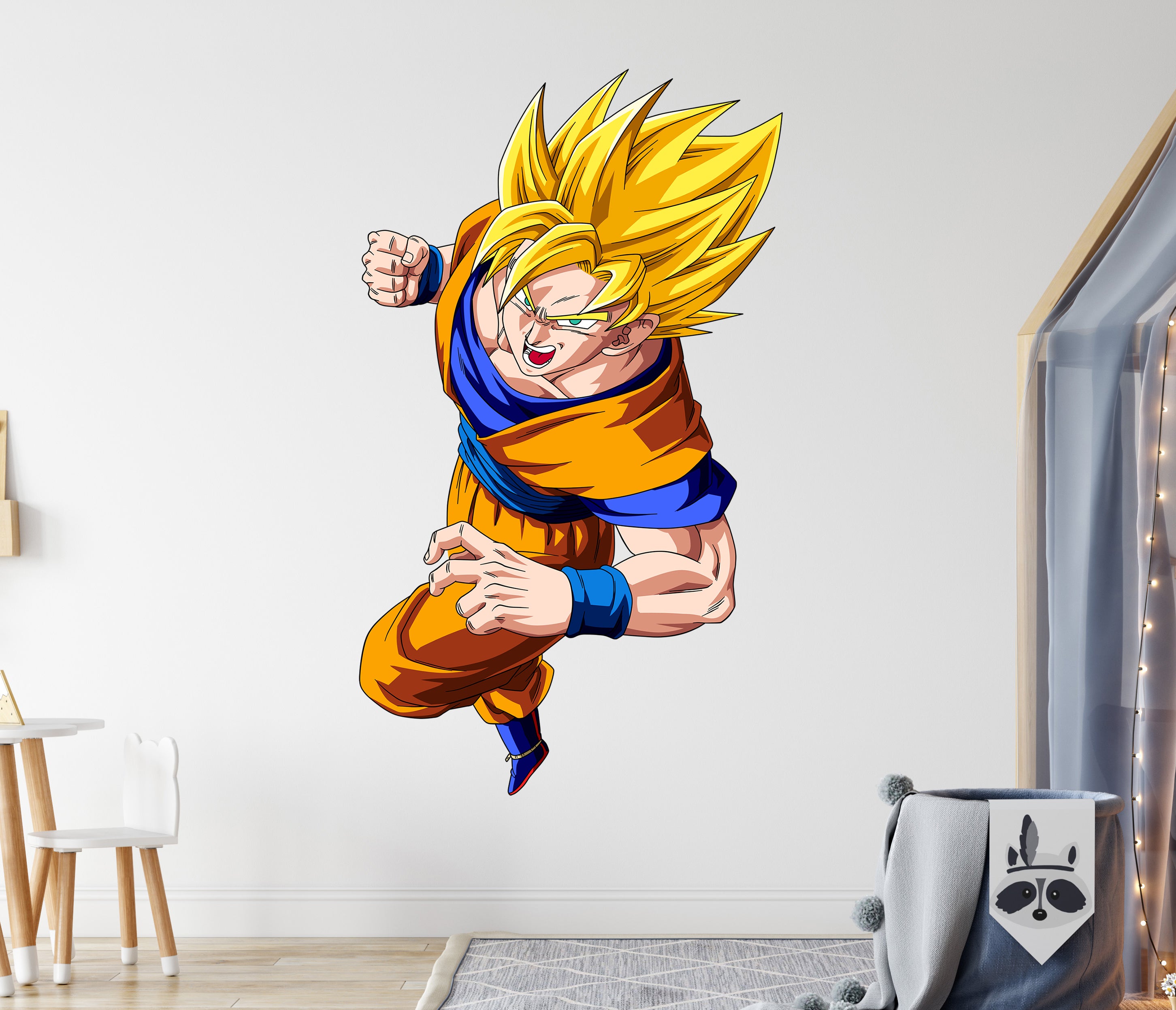 Son Goku SSJ Dragon Ball Z Wall Decal Removable Sticker Kids Room Wall Art Mural GMD45