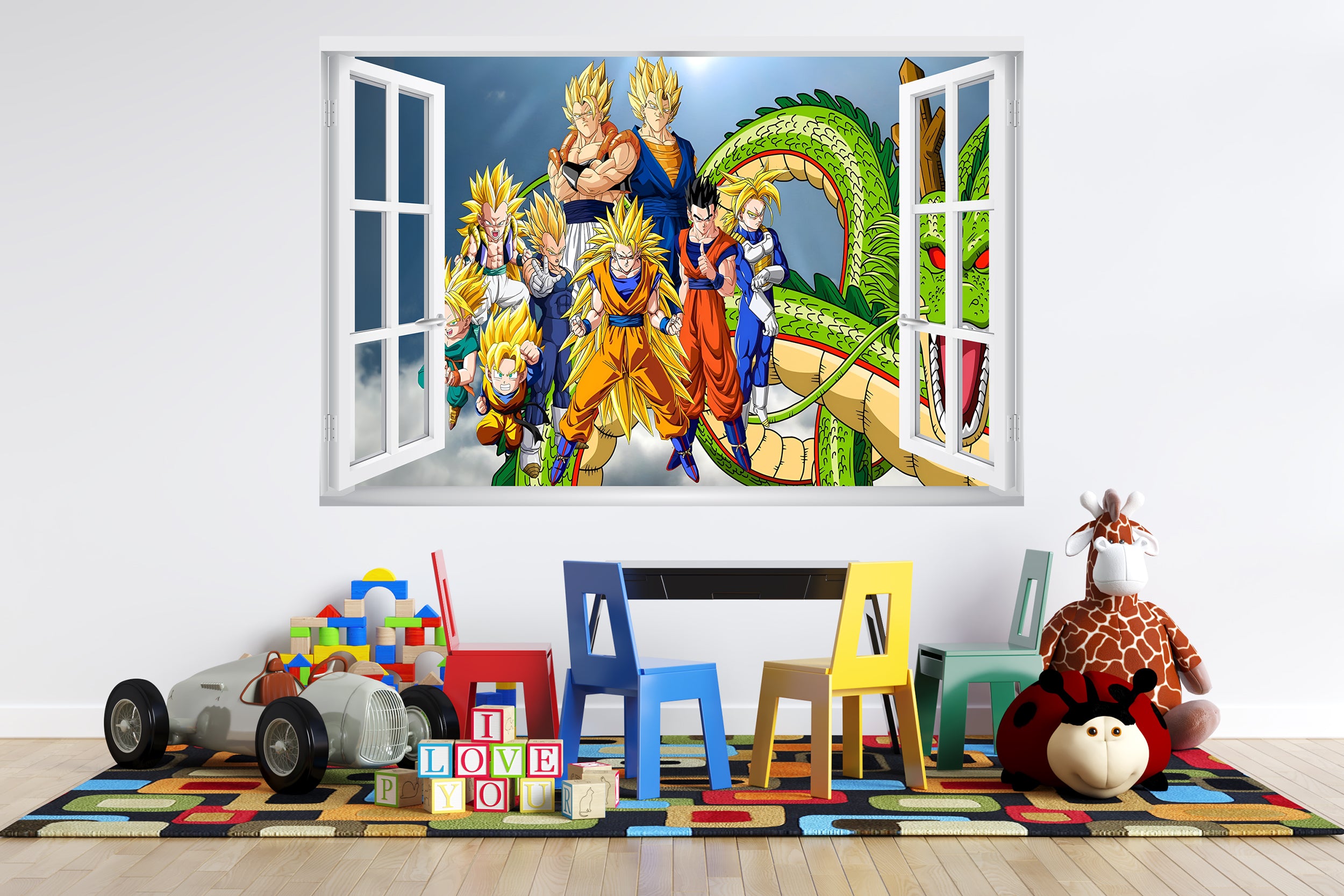 Dragon Ball Z 3D Window Wall Sticker Removable Decal Home Decor Mural Wall Art GMD28