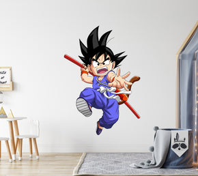 Kid Goku Dragon Ball Z Wall Decal Wall Sticker Kids Room Wall Art Mural GMD29