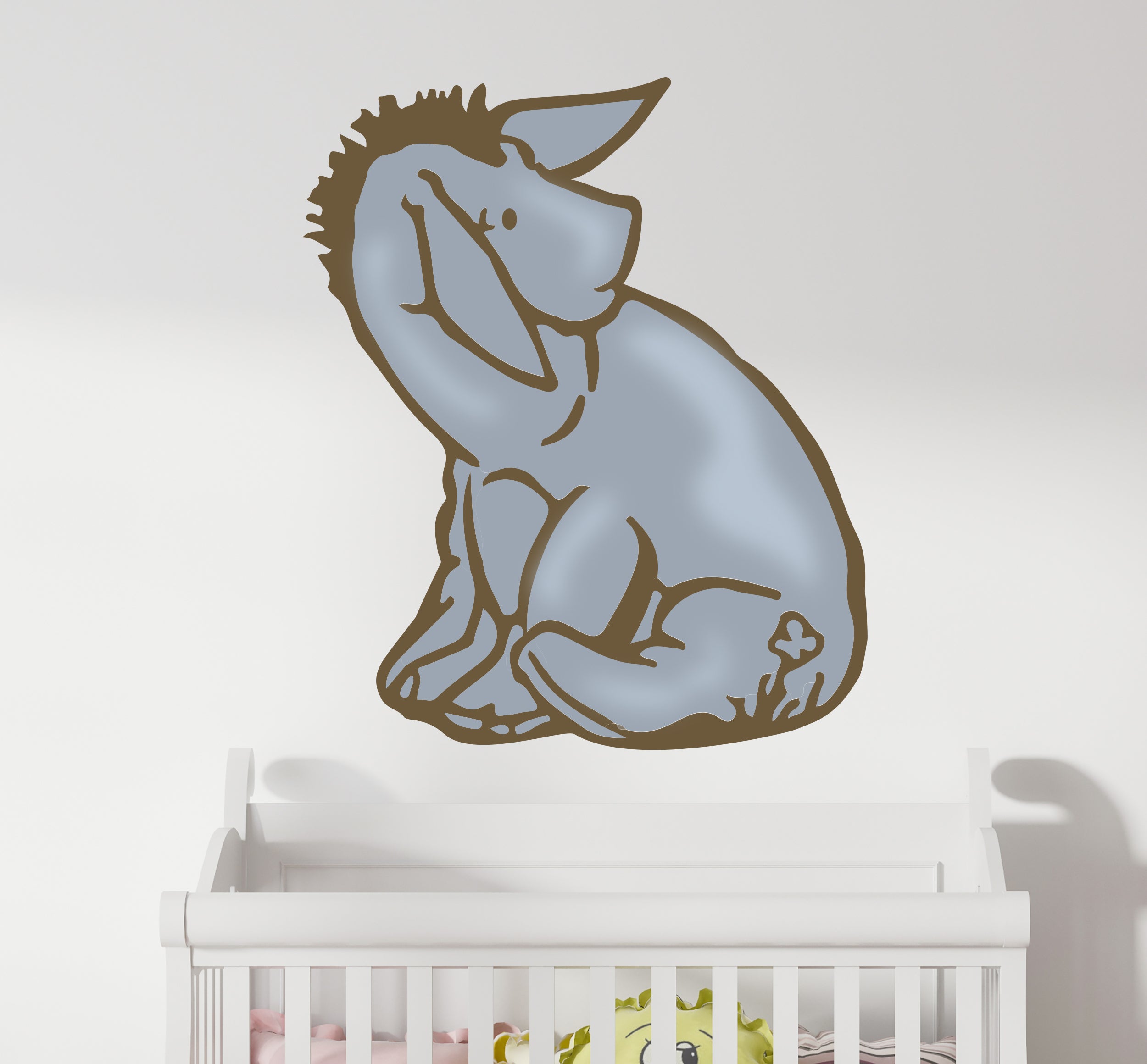 Eeyore Classic  Retro Winnie The Pooh Wall Decal Sticker Kids Room Art Mural WTP23