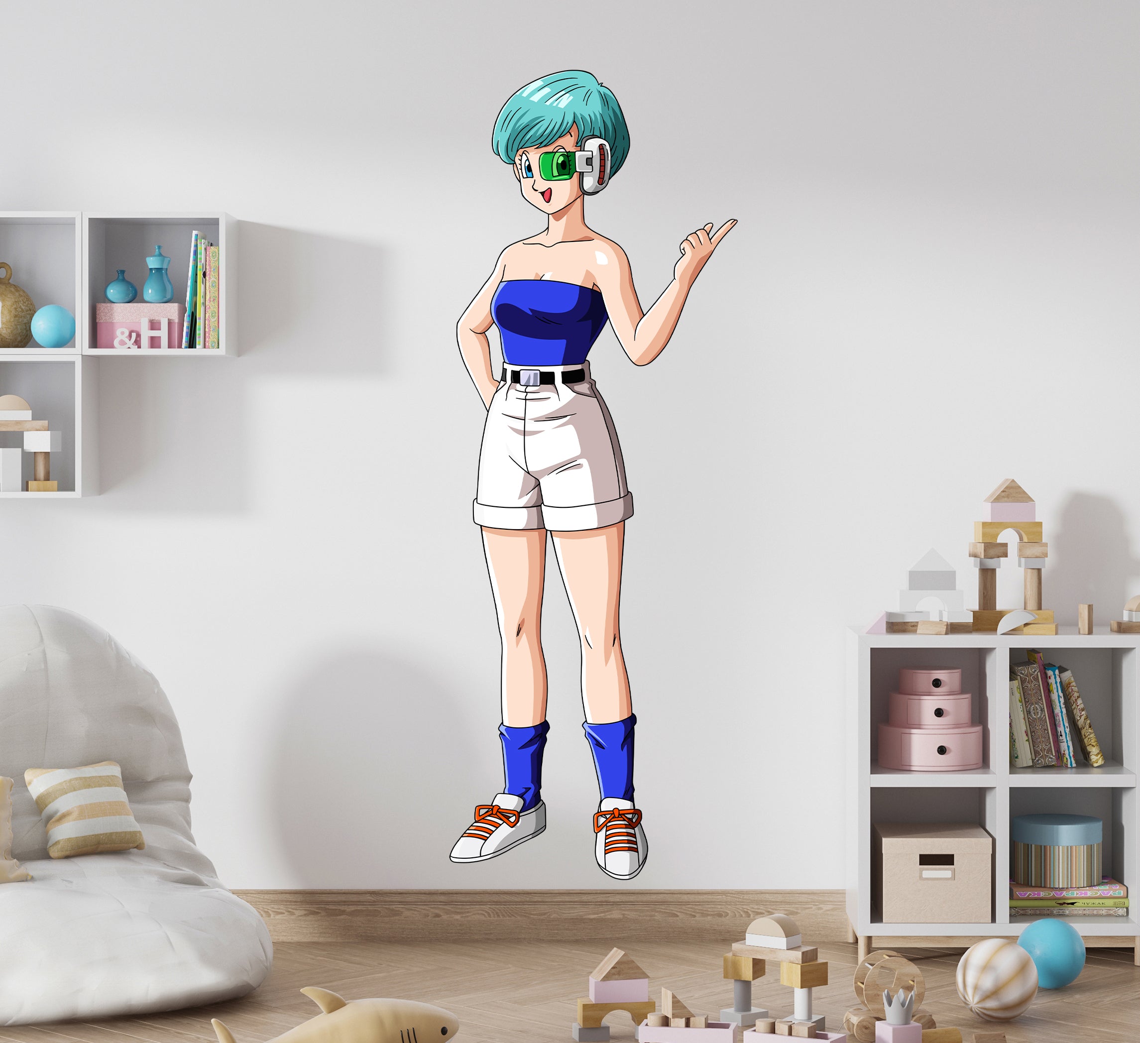 Bulma Dragon Ball Z Wall Decal Removable Sticker Kids Room Wall Art Mural GMD35