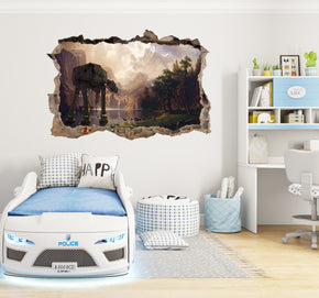 Star Wars At-At 3D Smashed Wall Decal Removable Sticker Art Decor SW26
