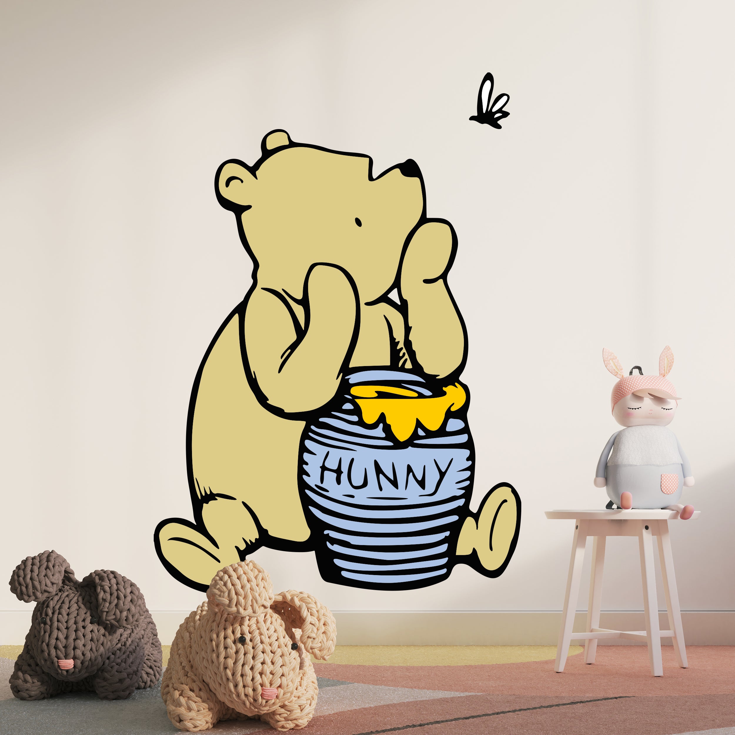 Classic Winnie The Pooh Wall Decal Wall Sticker Kids Room Wall Art Mural WTP17