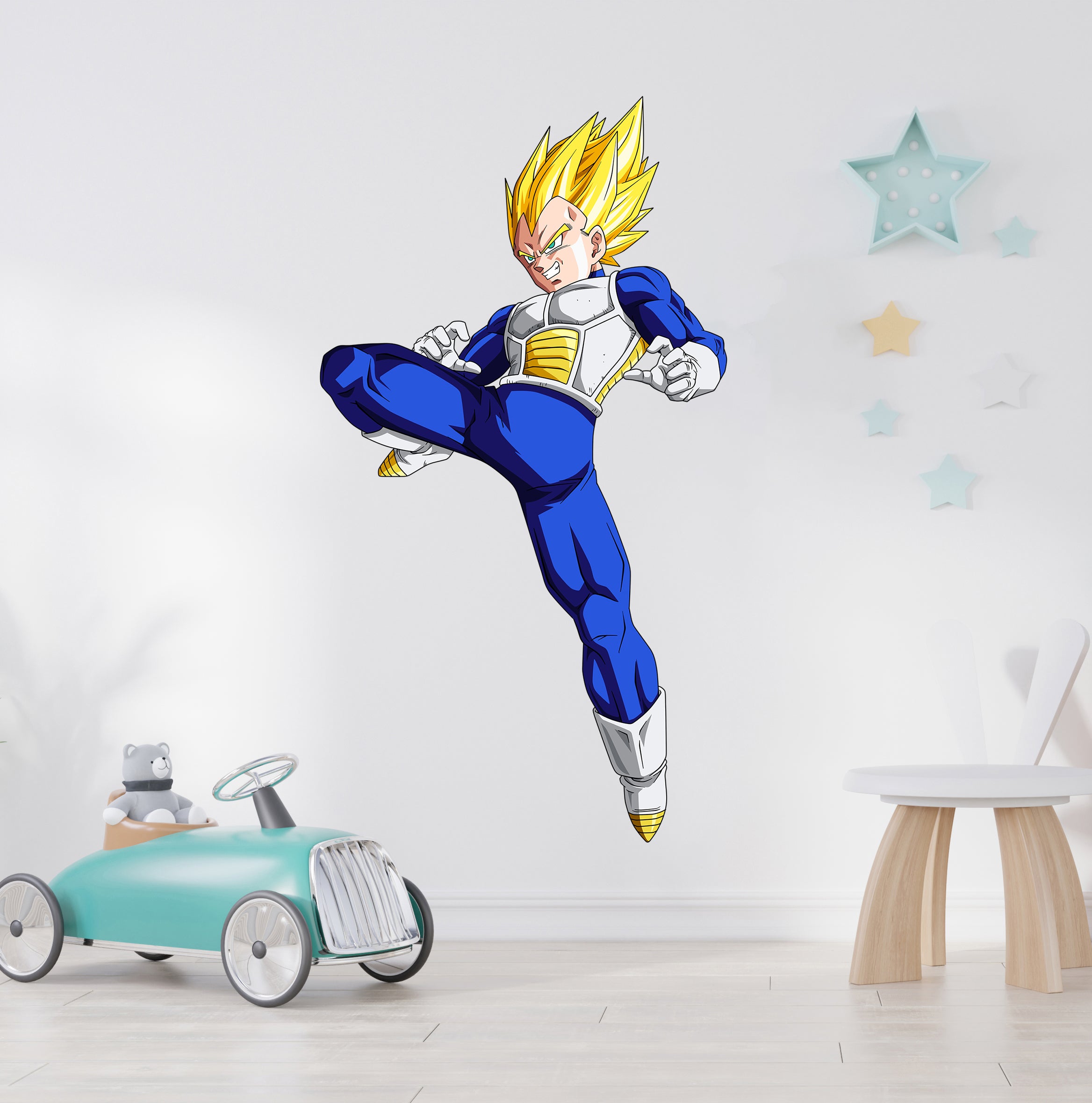 Vegeta SSJ Dragon Ball Z Wall Decal Removable Sticker Kids Room Wall Art Mural GMD49