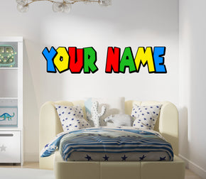 Super Mario Bros Wall Sticker Decal Personalized Custom Decor Art SMR50