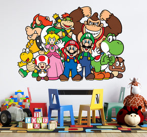 Super Mario Characters Wall Decal Removable Sticker Kids Room Art Mural SMR40