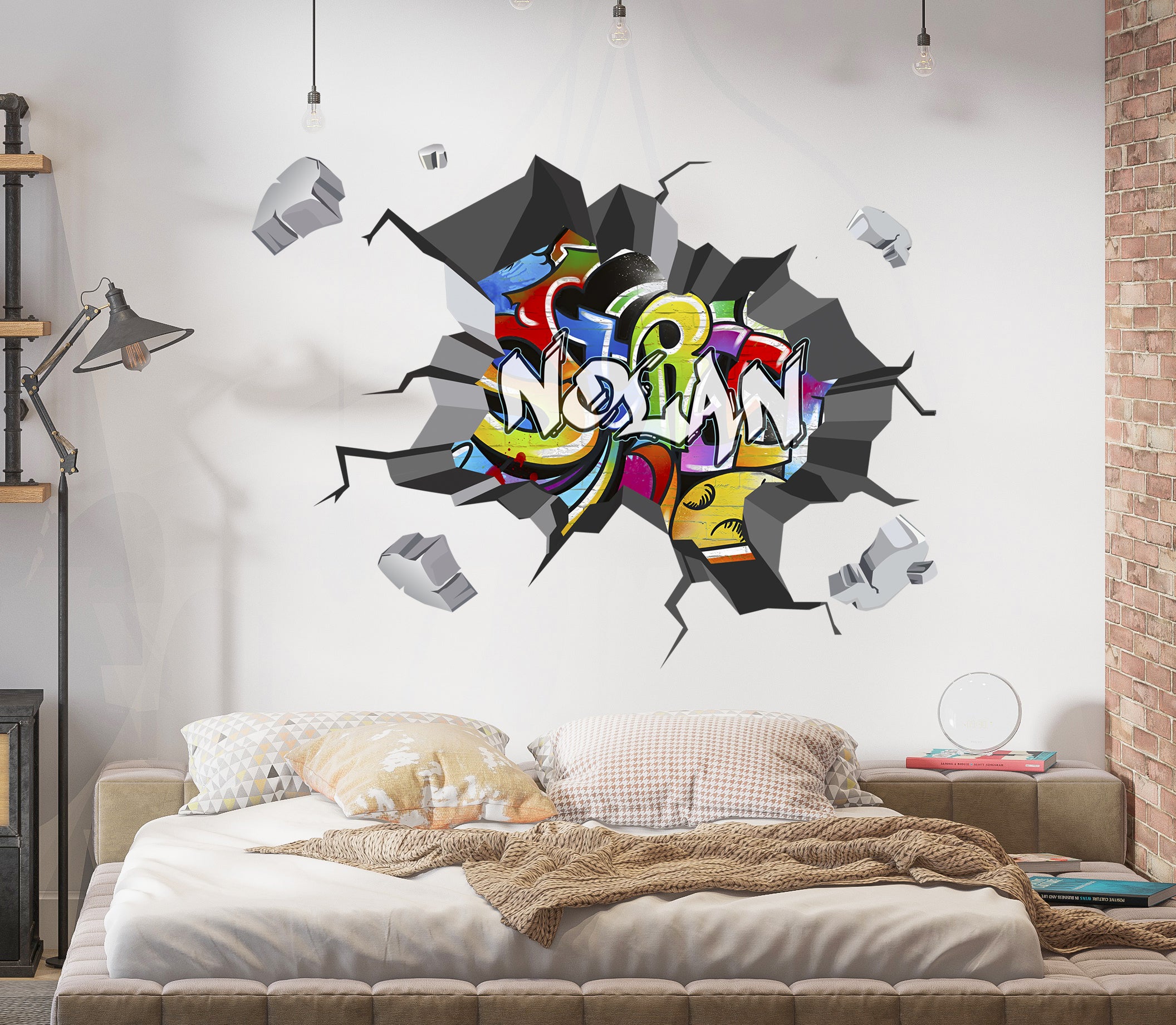 Graffiti 3D Explosion Wall Art Sticker Decal Home Decor Mural OR34