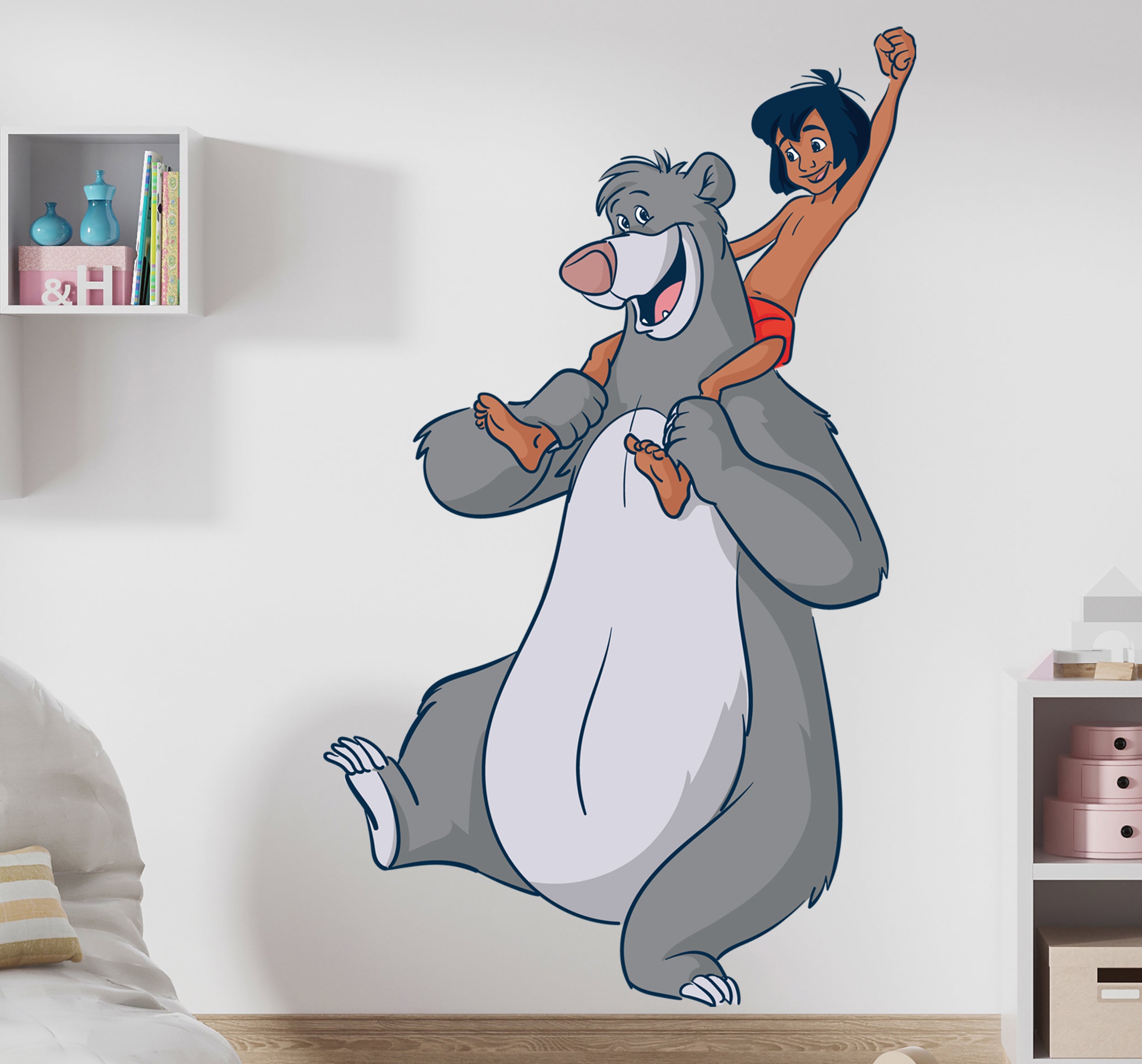 The Jungle Book Mowgli Baloo Disney Wall Decal Sticker Kids Room Art Mural JNB01