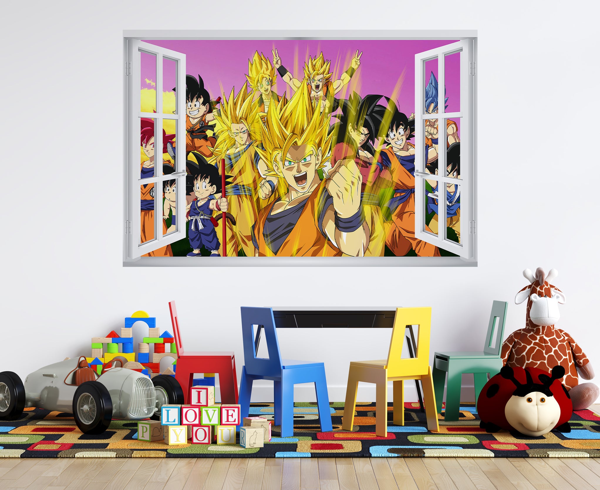 Dragon Ball Z 3D Window Wall Sticker Removable Decal Home Decor Mural Wall Art GMD31