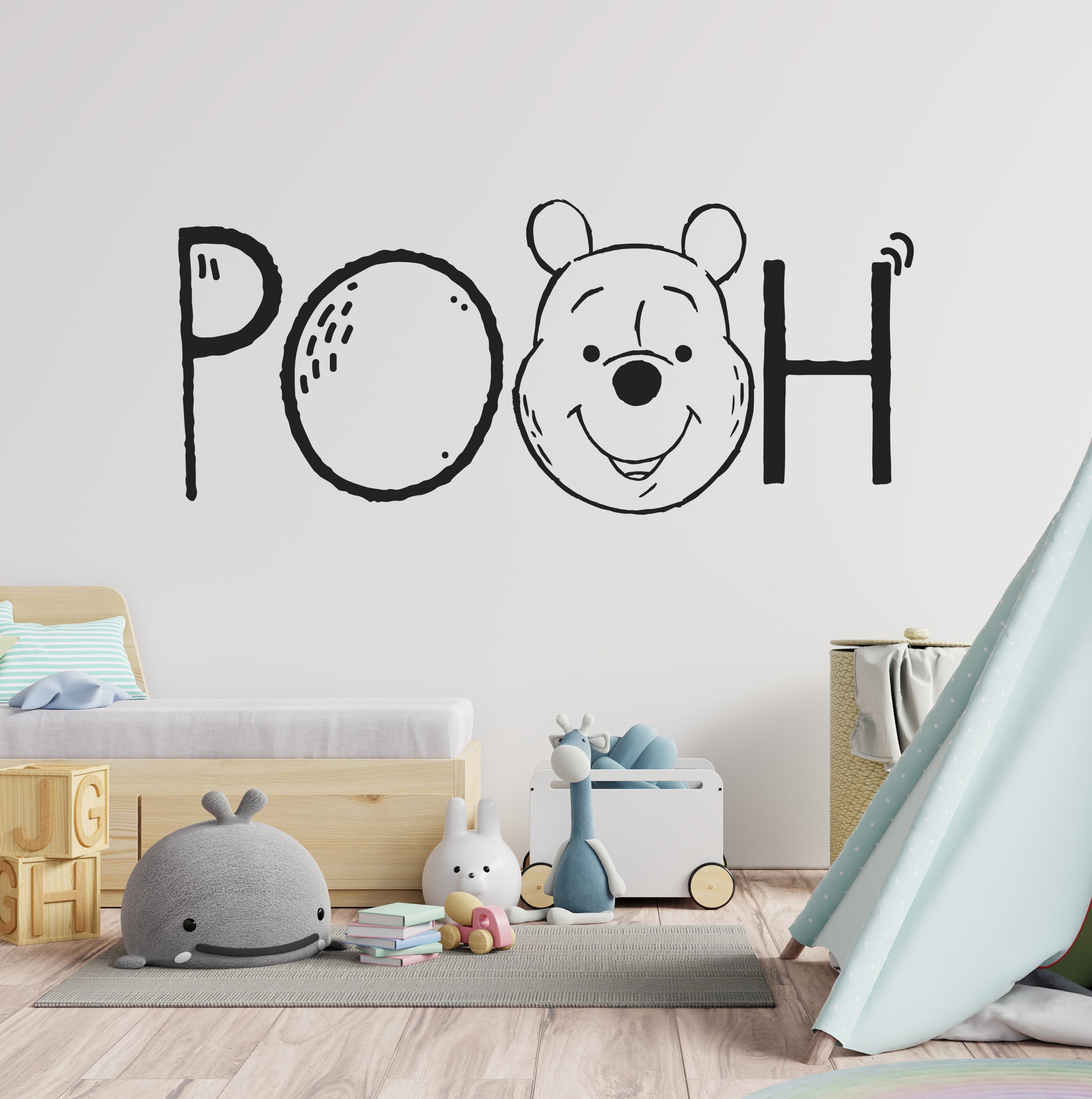 Winnie The Pooh Wall Decal Sticker Kids Room Art Mural WTP19