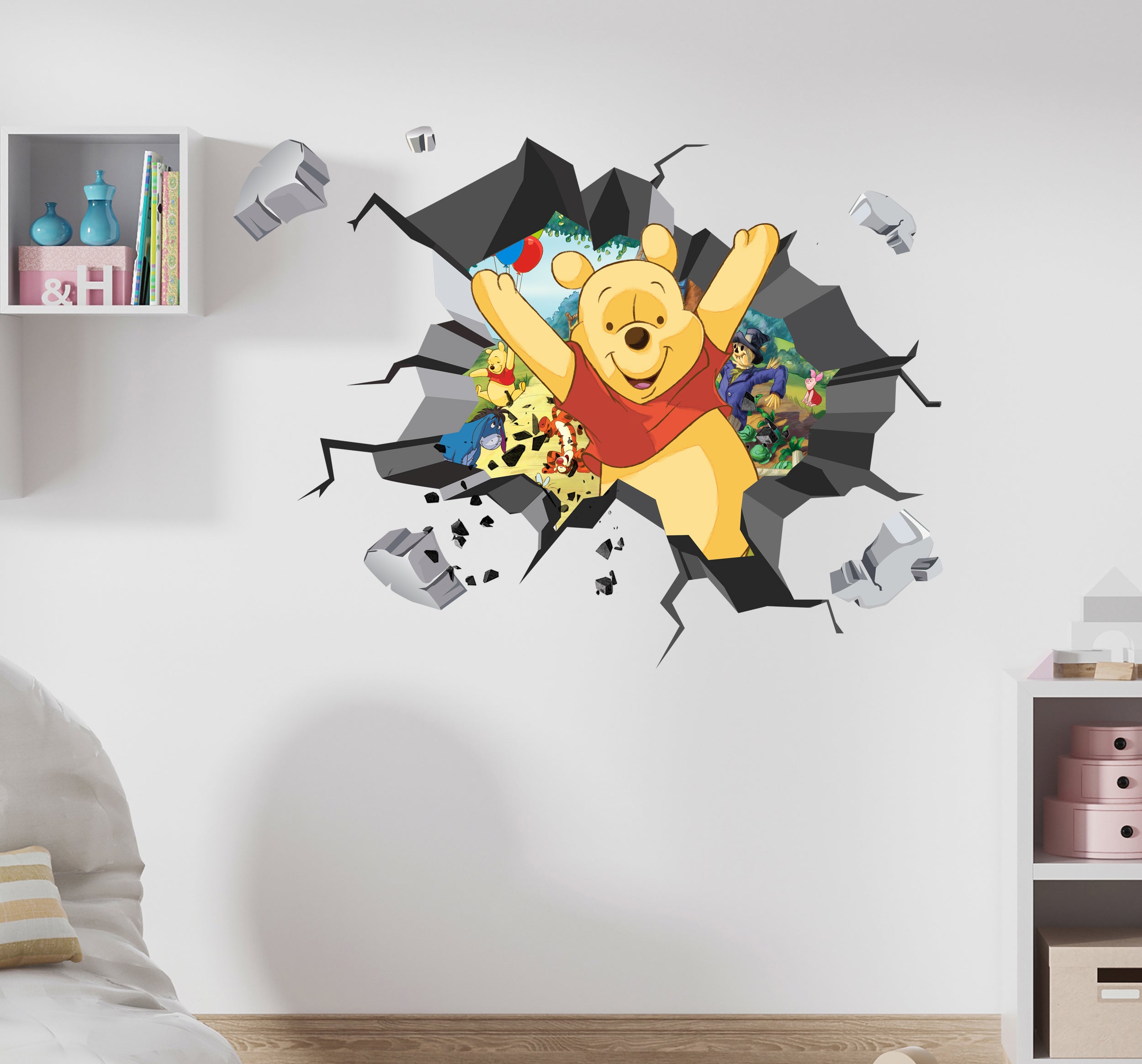 Winnie The Pooh Disney 3D Explosion Wall Sticker Decal Decor Mural Art WTP25