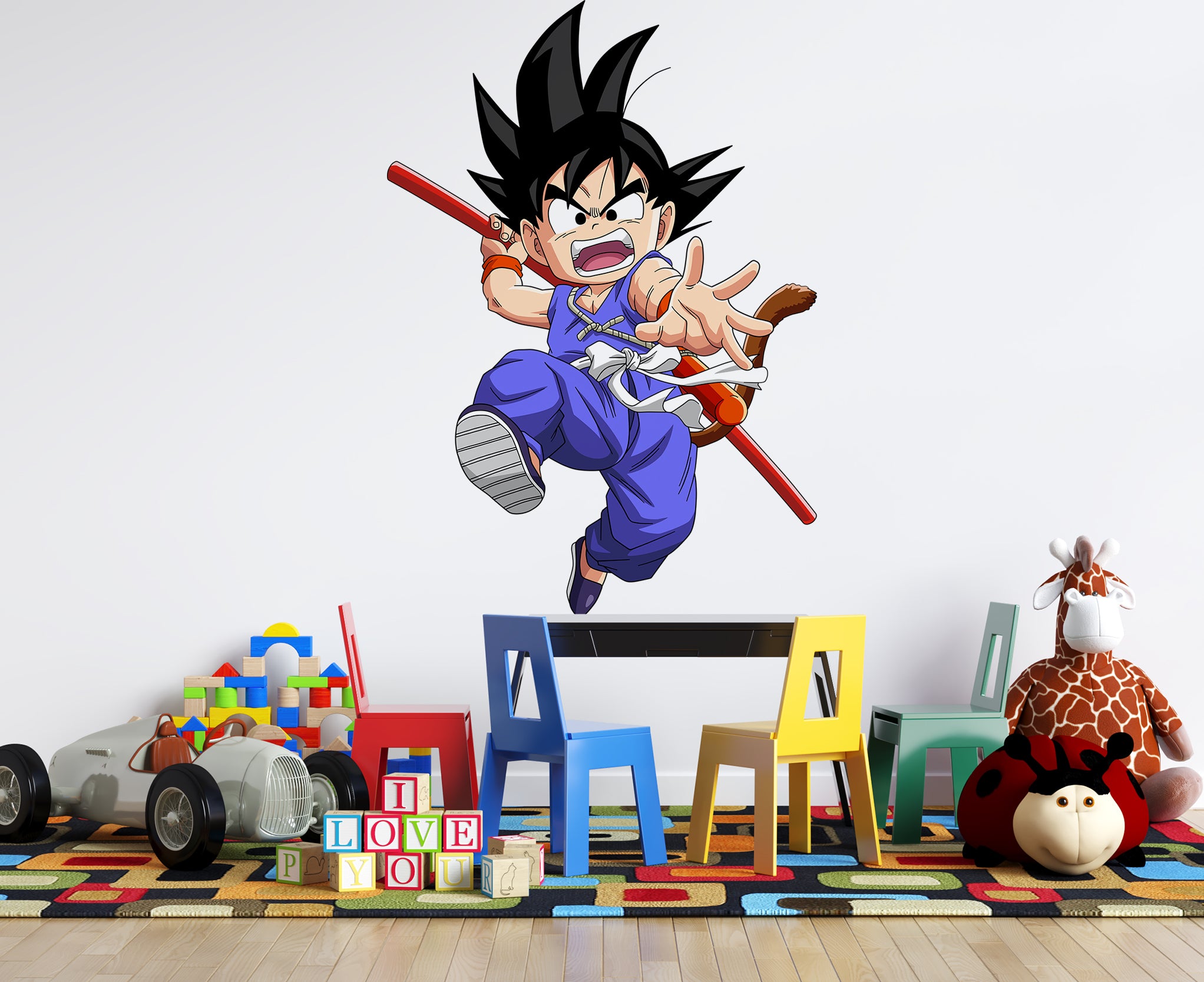 Kid Goku Dragon Ball Z Wall Decal Wall Sticker Kids Room Wall Art Mural GMD29