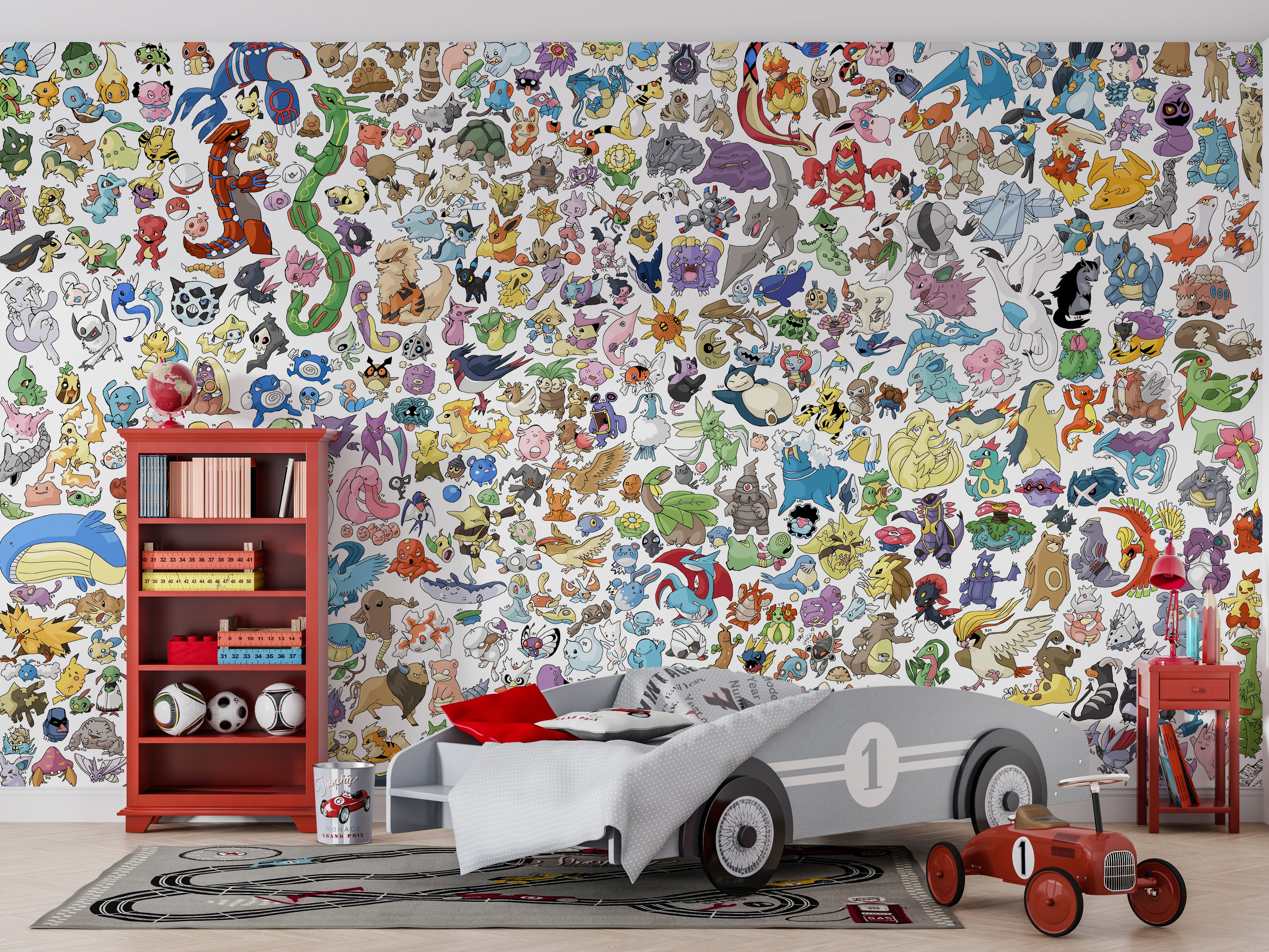 Pokemon Self-Adhesive Wallpaper Mural Home Wall Art Decor WP39