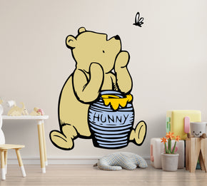 Classic Winnie The Pooh Wall Decal Wall Sticker Kids Room Wall Art Mural WTP17