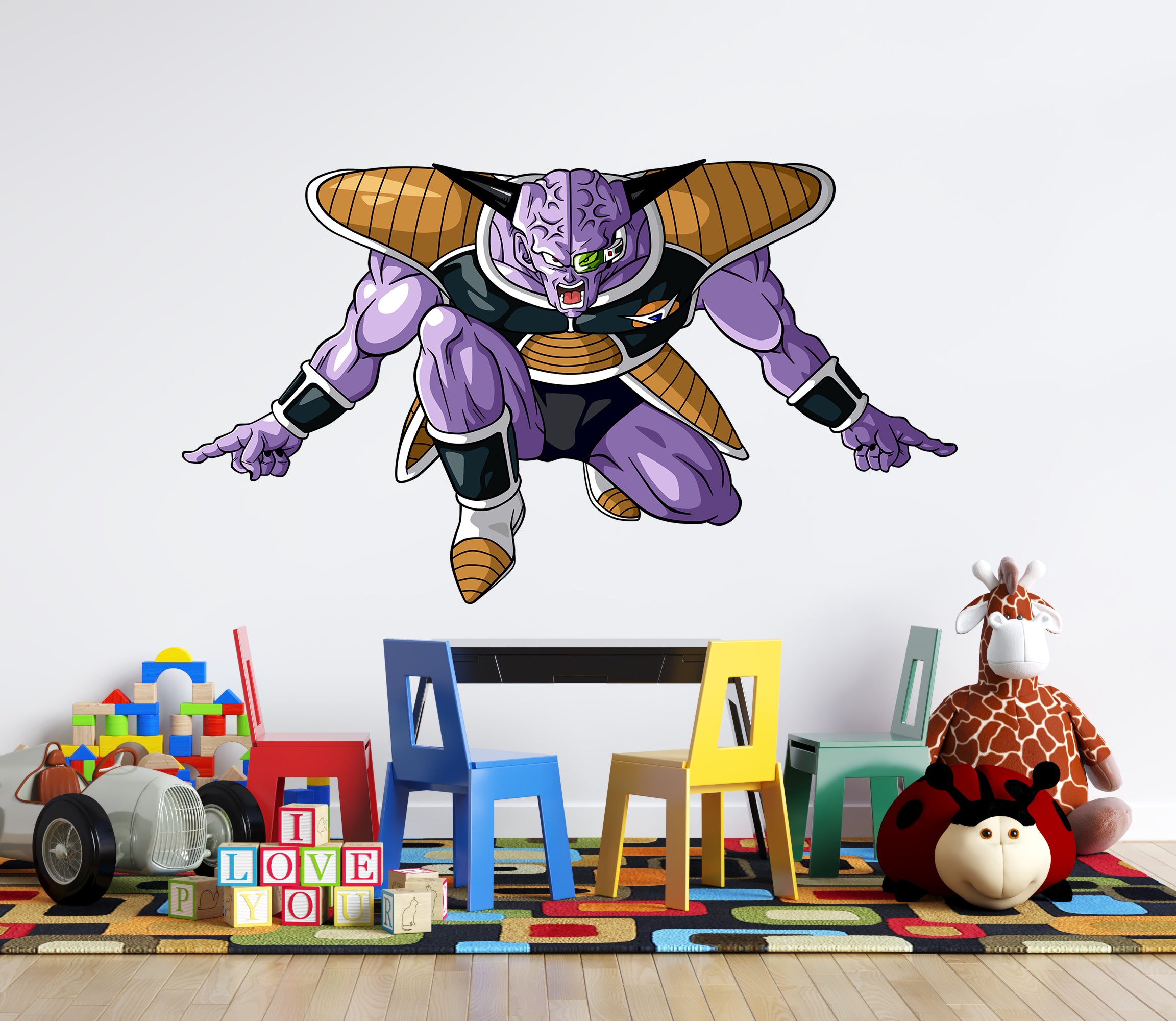 Captain Ginyu Dragon Ball Z Wall Decal Removable Sticker Kids Room Wall Art Mural GMD40