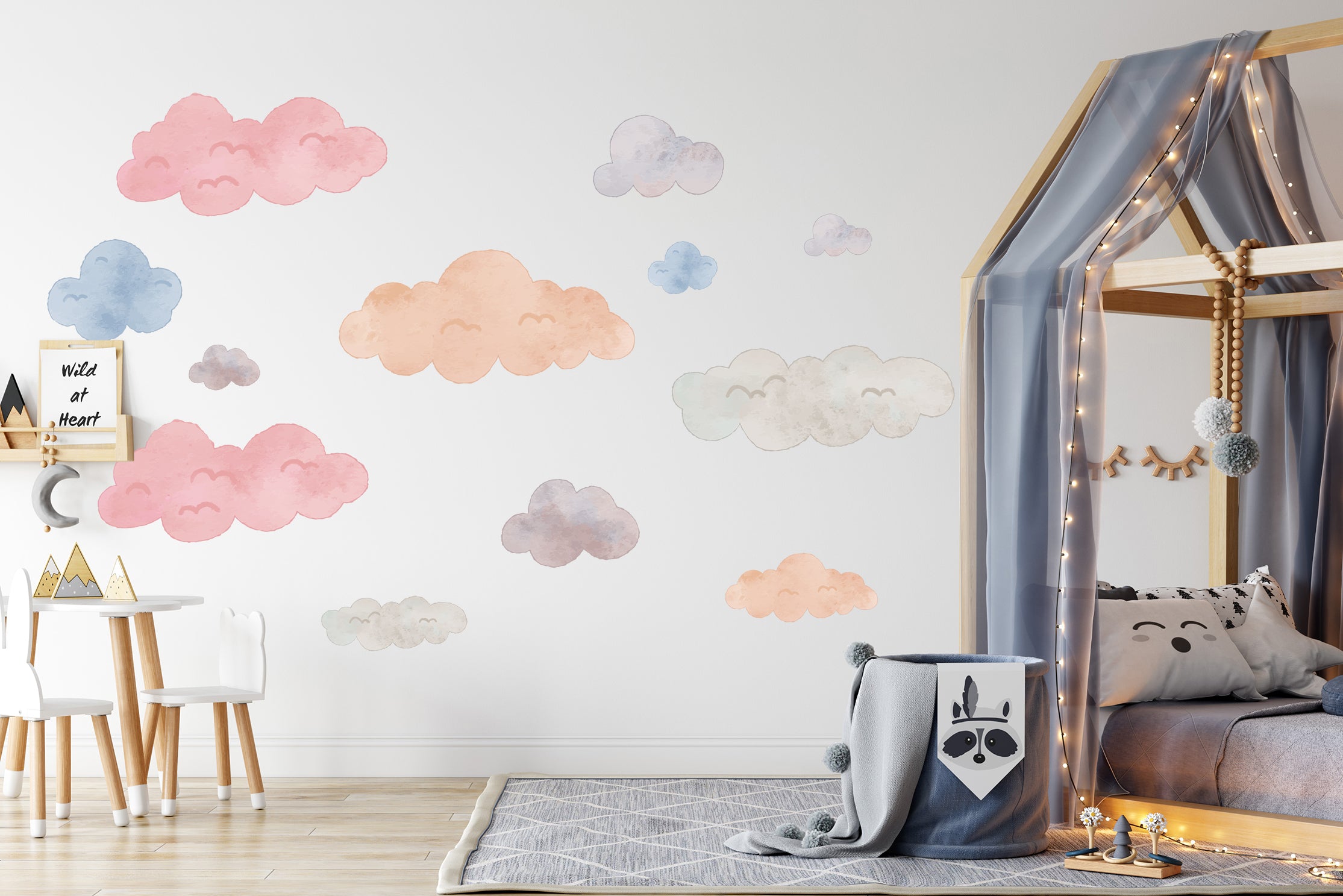 Clouds Wall Decal Kids Room Nursery Wall Art Decor