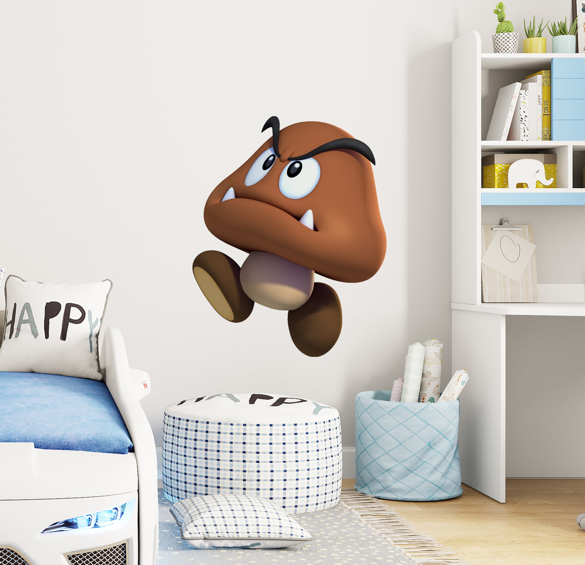 Goomba Super Mario Wall Decal Removable Sticker Kids Room Wall Art Mural SMR39