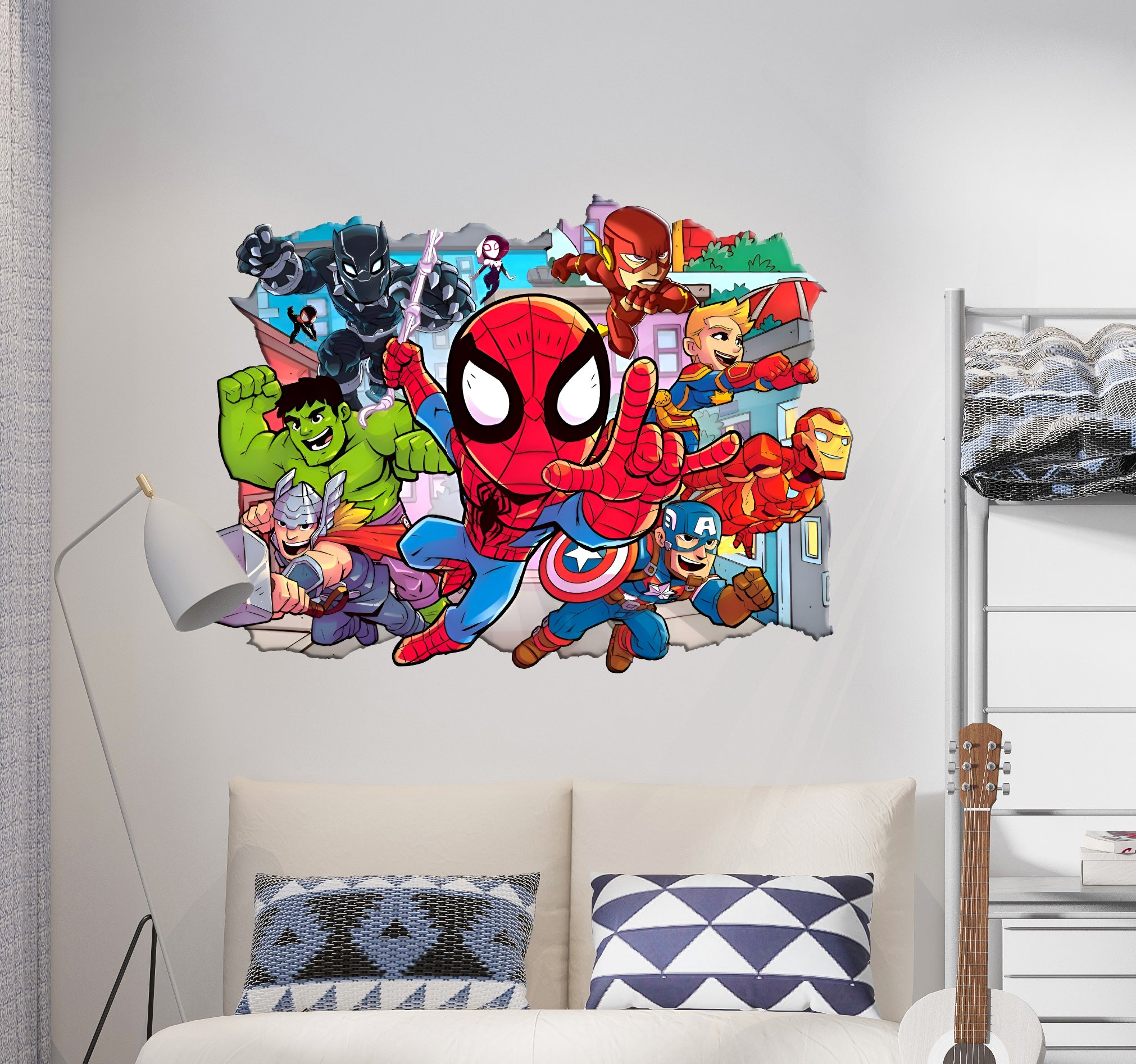 FORTNITE 3D Smashed Hole Illusion Sticker mural autocollant J1500