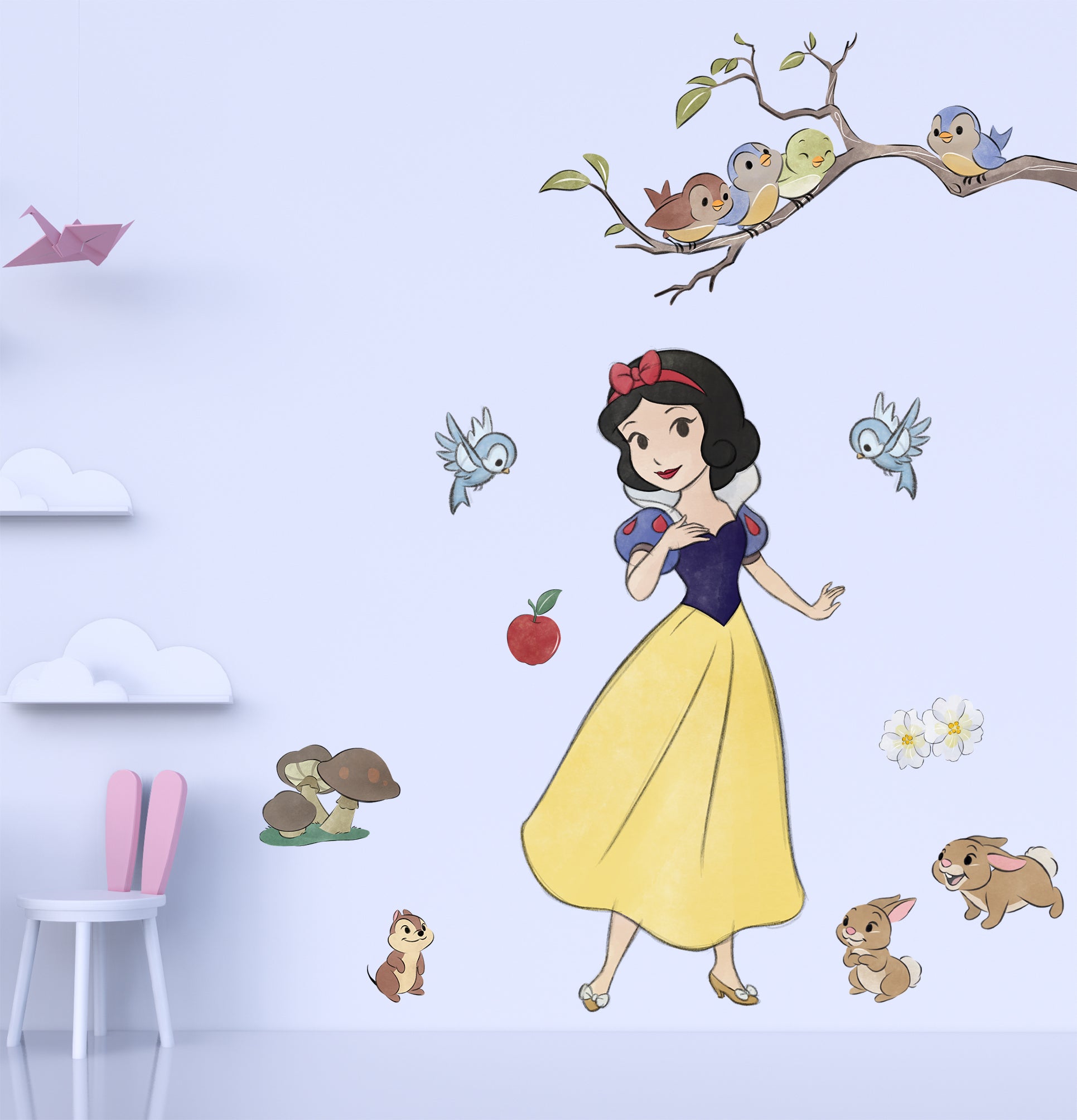 Snow White Disney Princess Scene Wall Decal Wall Sticker Room Wall Art DSP42