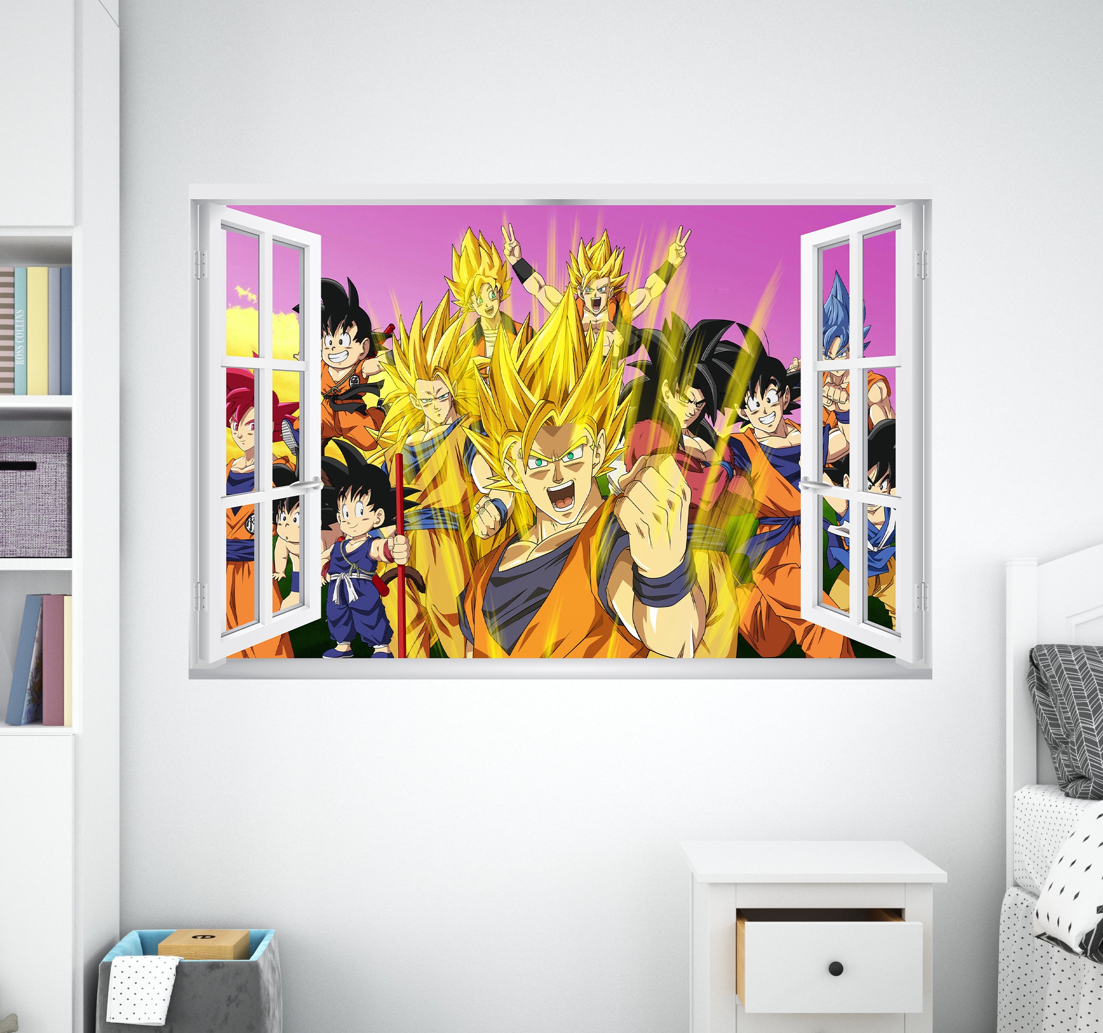 Dragon Ball Z 3D Window Wall Sticker Removable Decal Home Decor Mural Wall Art GMD31