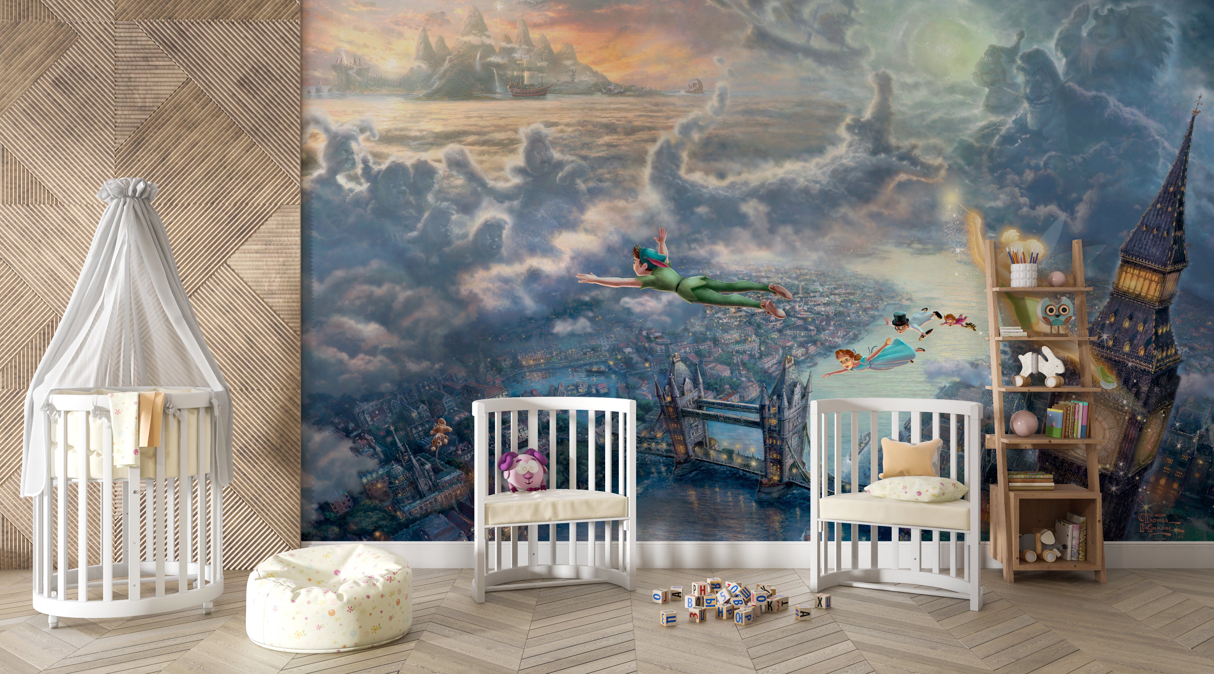 Peter Pan Self-Adhesive Wallpaper Mural Home Wall Art Decor WP35