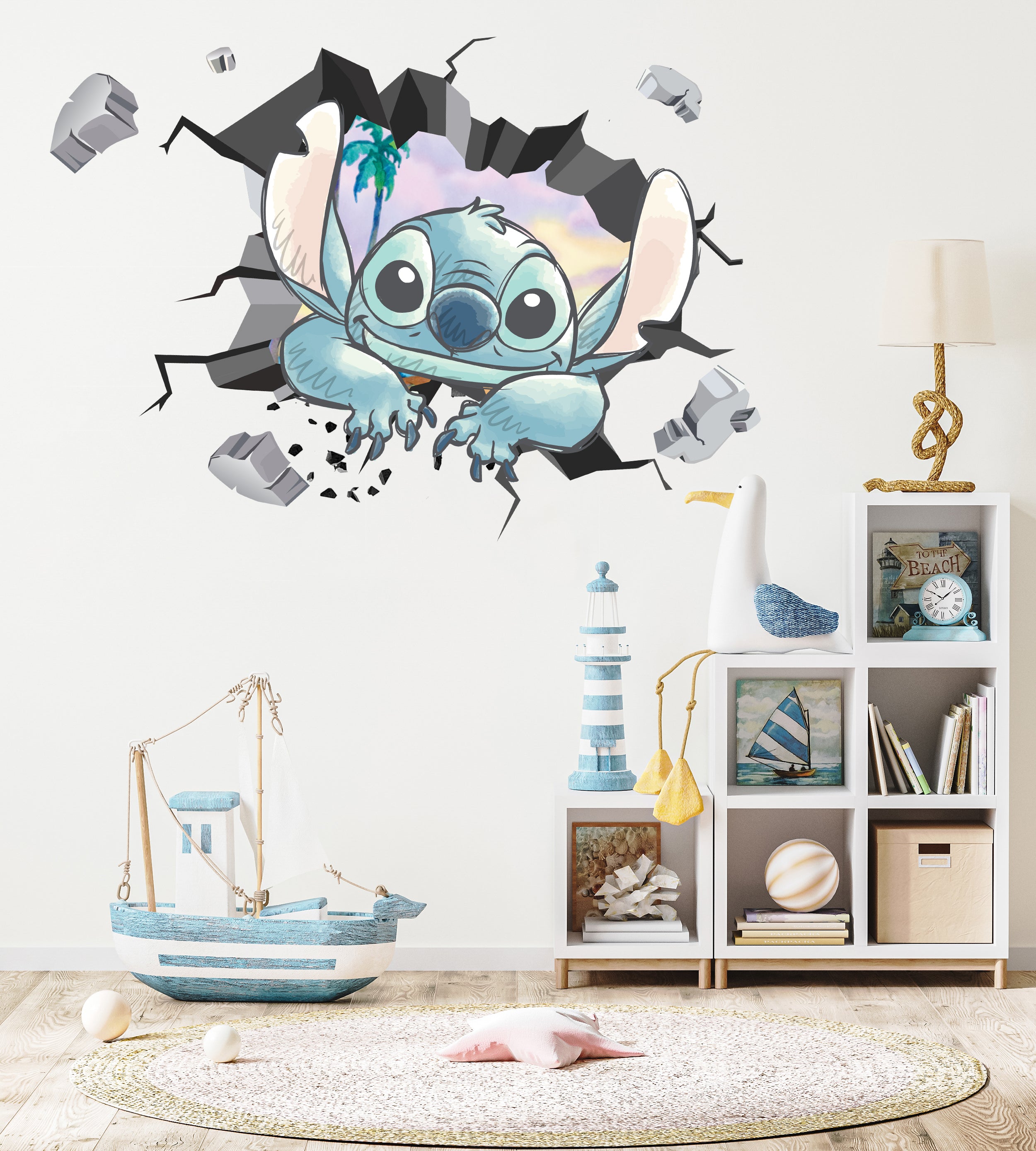 Stitch Popular Room Decorations Removable Vinyl Wall Stickers Decal Home Decor Art Mural Kids Toddlers Room